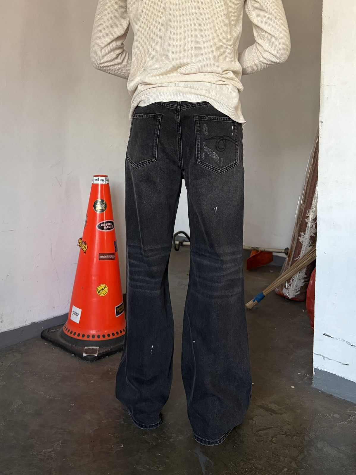 R13 R13 flare clawmark pants black Size US 31 - 5 Thumbnail