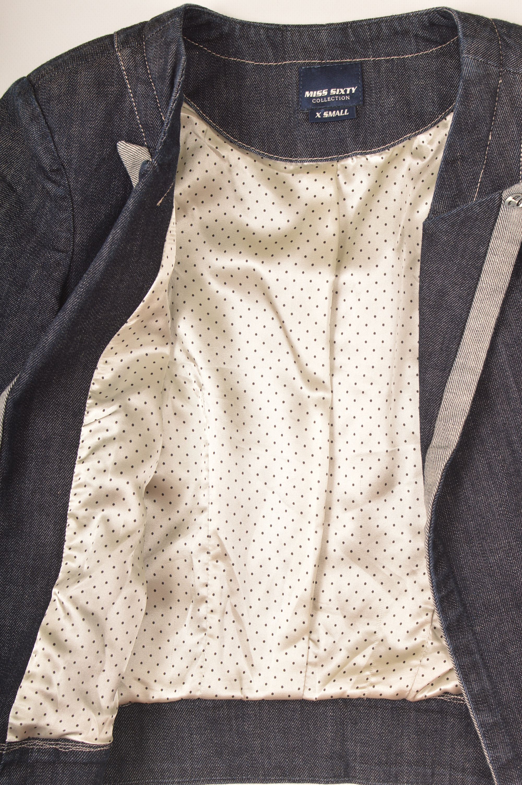 Miss Sixty × Vintage Miss Sixty Rondha Denim Jean Jacket Size XS / US 0-2 / IT 36-38 - 5 Thumbnail