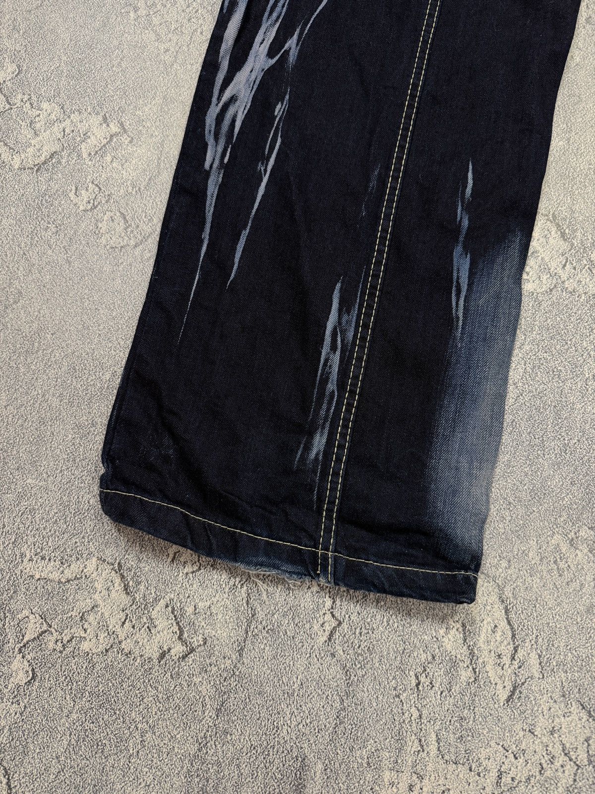 Other Y2K Archive Distressed Jeans Denim Heavy Stitch LGB Style Size US 42 / EU 58 - 11 Thumbnail