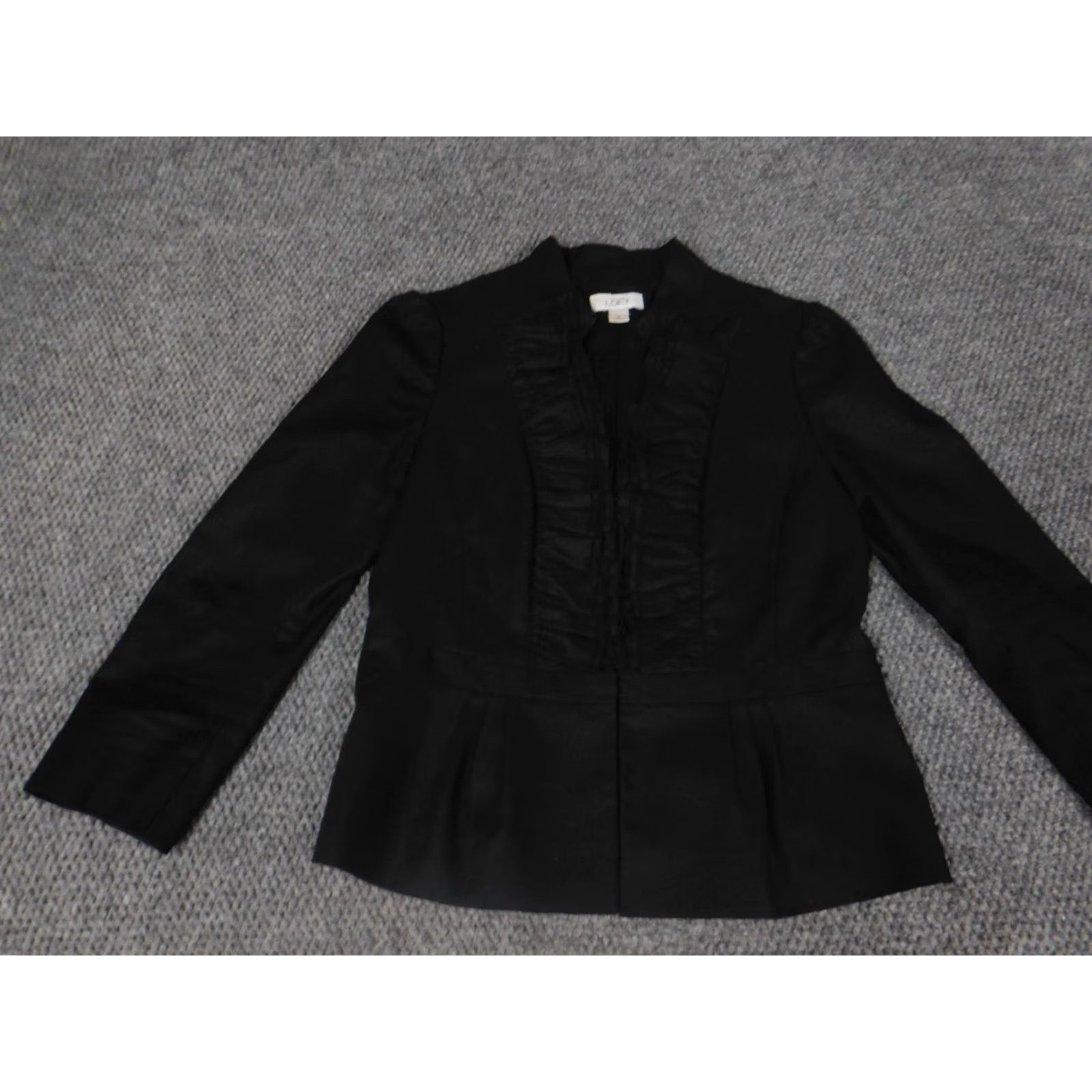 Ann Taylor Ann Taylor Loft Womens Jacket 2 Black Casual Hook Size XS / US 0-2 / IT 36-38 - 2 Thumbnail