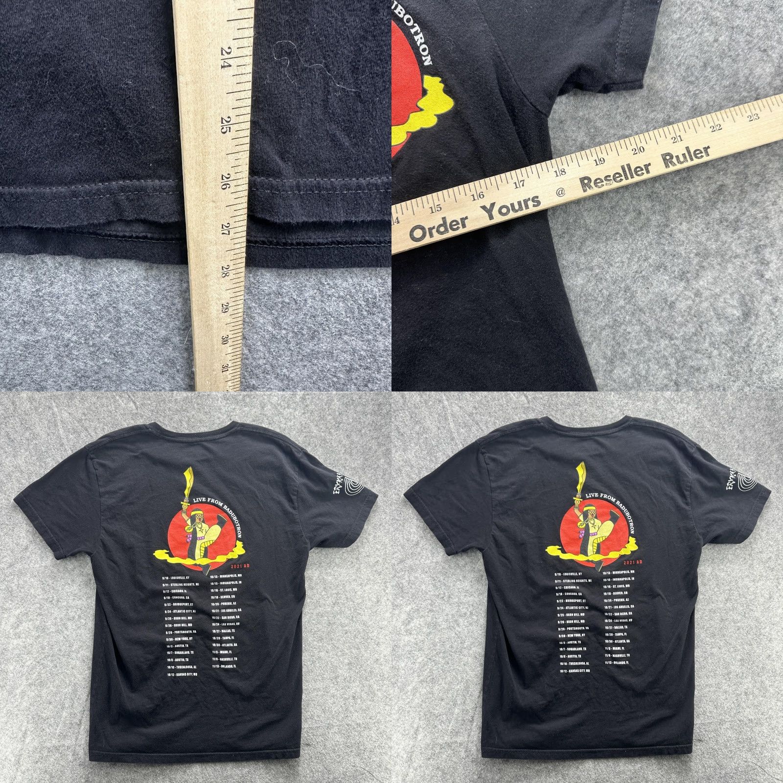 Olive Erykah Badu Shirt Mens XL Black Live From Badubotron Tour 2021 Concert Graphic Size US XL / EU 56 / 4 - 8 Thumbnail