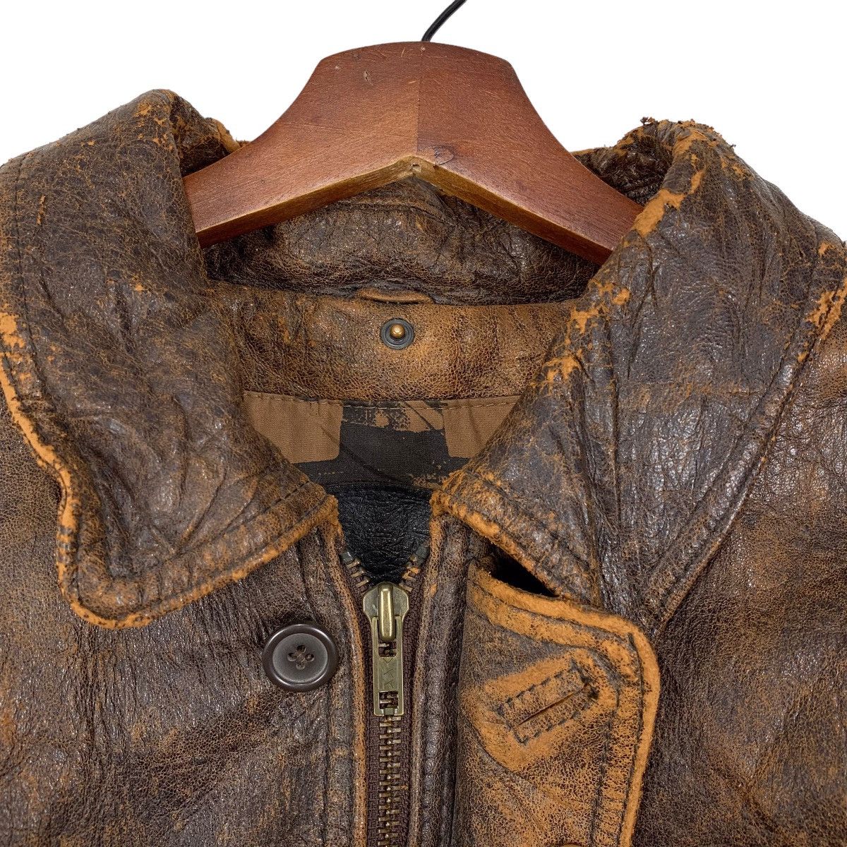 Vintage Vintage Sheep Skin Leather Jacket Size US L / EU 52-54 / 3 - 3 Thumbnail