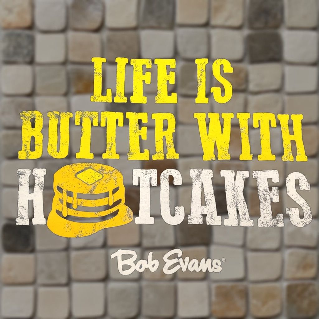 Tultex Bob Evans Shirt XXL Life Is Butter With Hotcakes Breakfast Food NEW Shirt Men XXL Gray Size US XXL / EU 58 / 5 - 1 Thumbnail