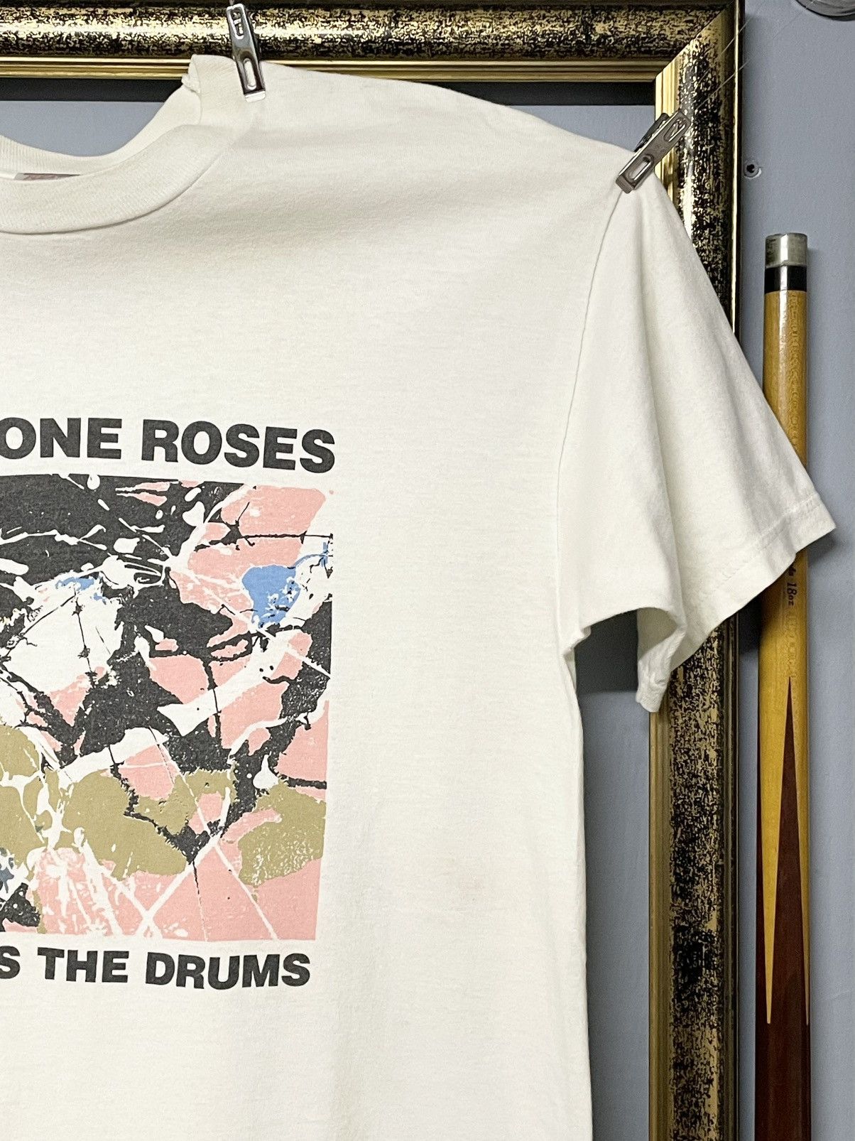 Vintage Vintage 90s The Stone Roses ‘She Bangs The Drums’ Og Tshirt Size US L / EU 52-54 / 3 - 5 Thumbnail