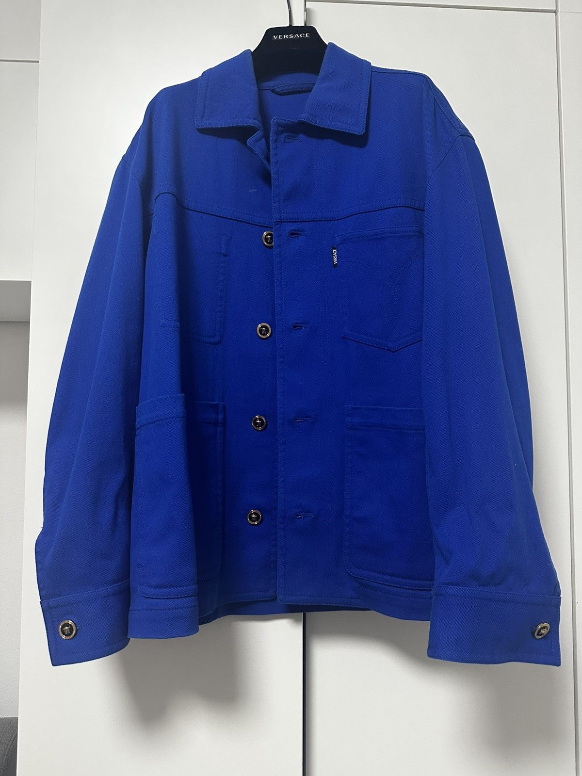 Versace Versace Medusa Blue Jacket Size US M / EU 48-50 / 2 - 1 Thumbnail