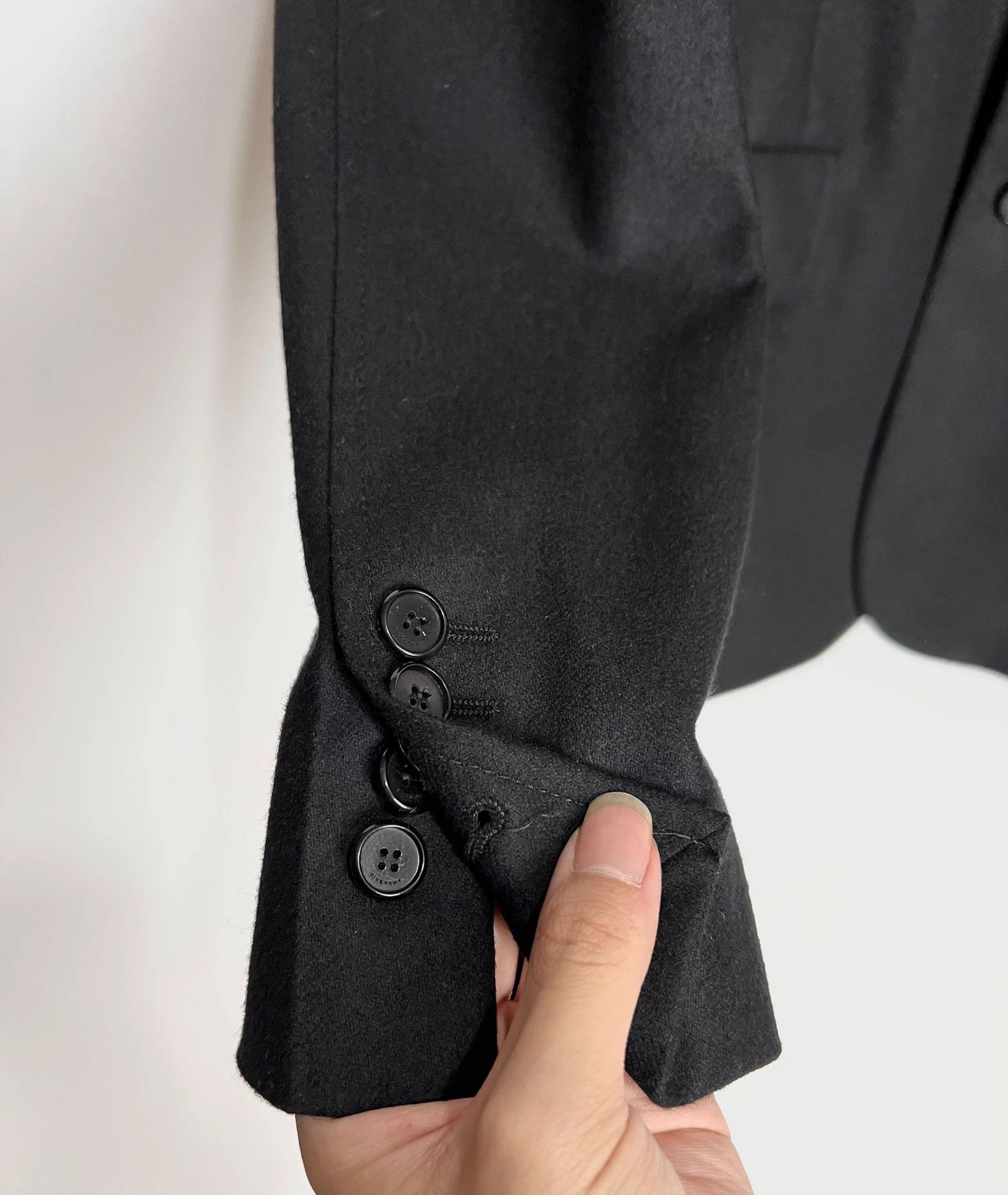 Givenchy Givenchy Wool Blend Knit Collar Blazer 48 Size 48S - 5 Thumbnail