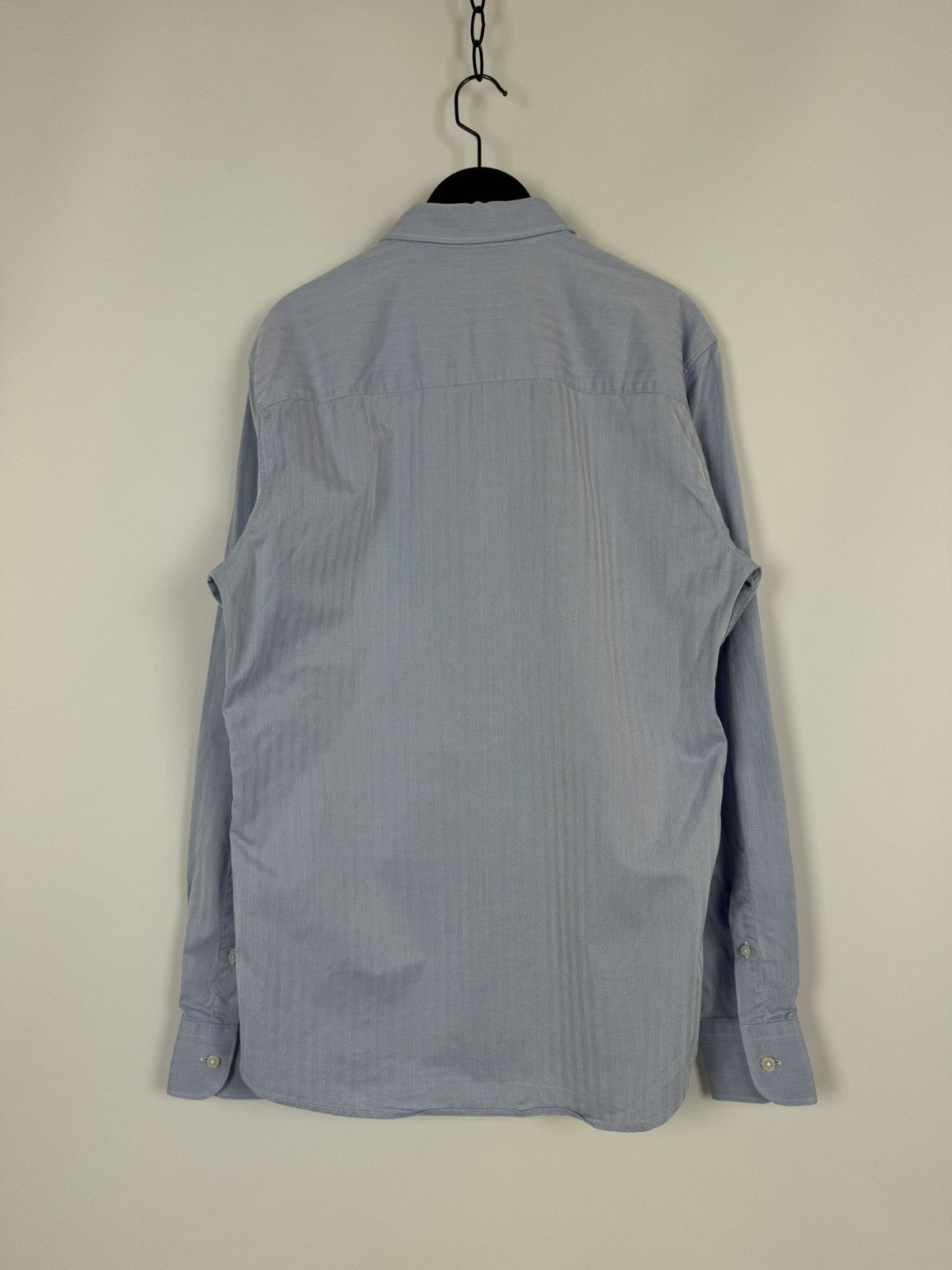 Z Zegna Z Zegna Blue Drop 8 Fit Shirt Size US M / EU 48-50 / 2 - 8 Thumbnail