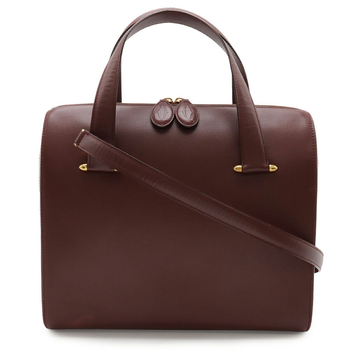 Cartier Cartier Cartier Must Line Leather 2way Bag Leather Tote Bag DUTY FREE for USA Size ONE SIZE - 1 Thumbnail