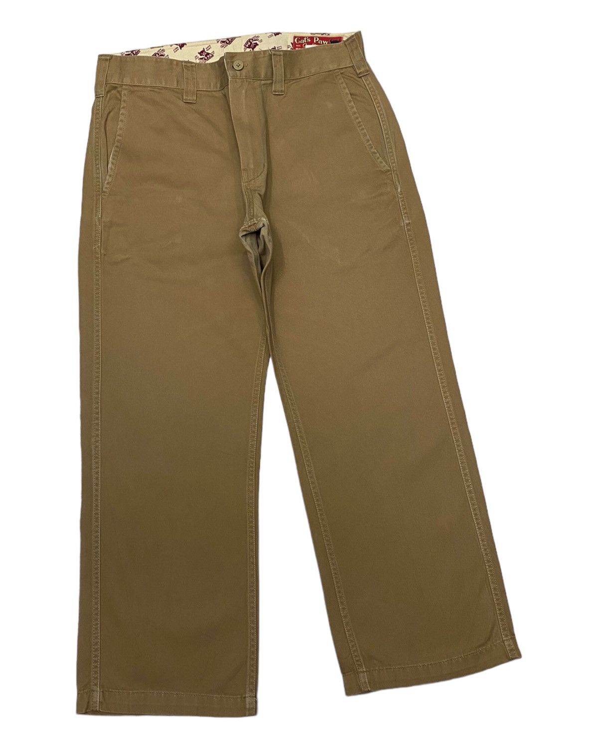 CAT'S PAW × Toyo Enterprises 🔥CAT’S PAW TOYO ENTERPRISES JAPAN KHAKI TROUSERS PANTS Size US 32 / EU 48 - 3 Thumbnail