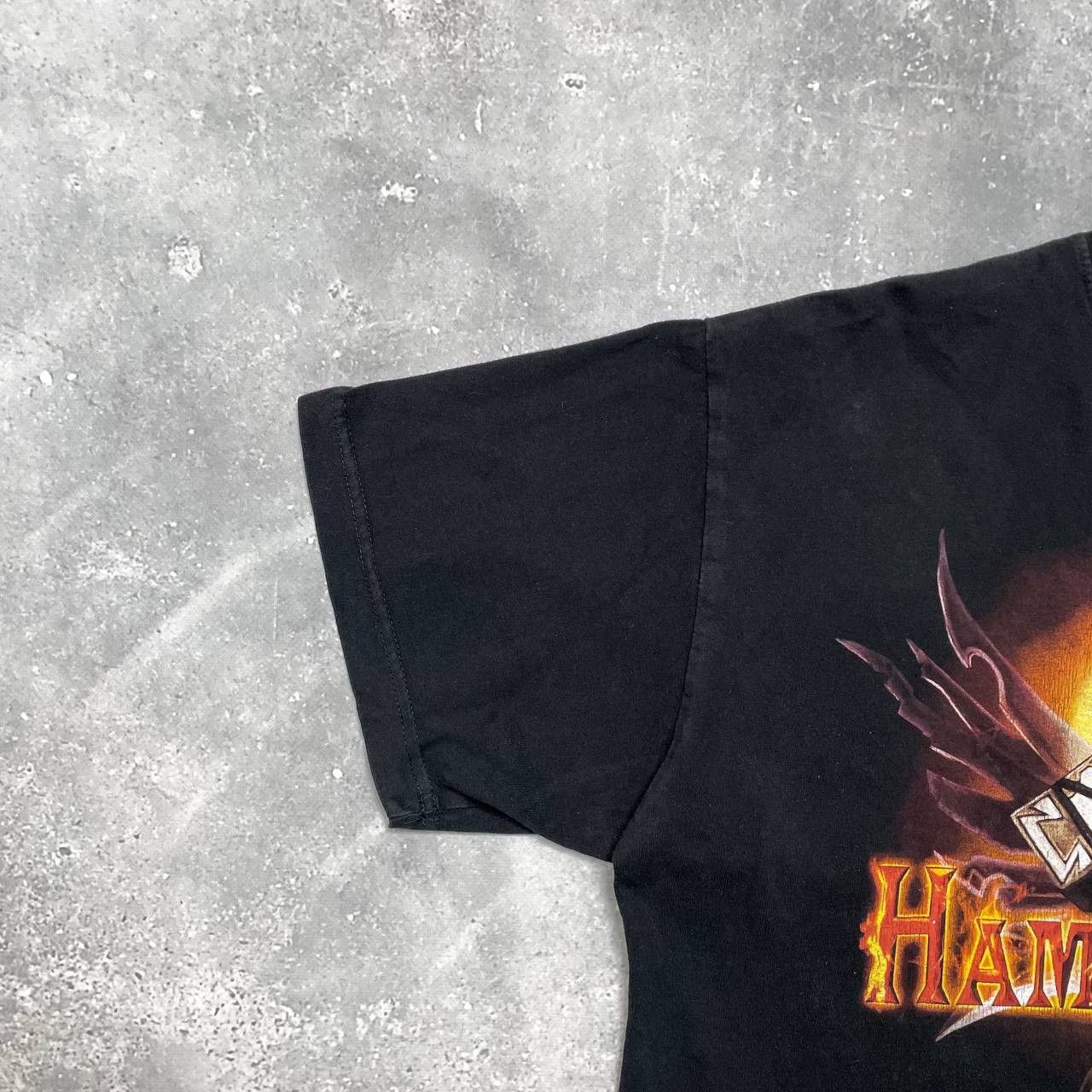 Band Tees Hammerfall 'Hammer Of Dawn' Promo Album T Shirt Faded Black Size US L / EU 52-54 / 3 - 8 Thumbnail