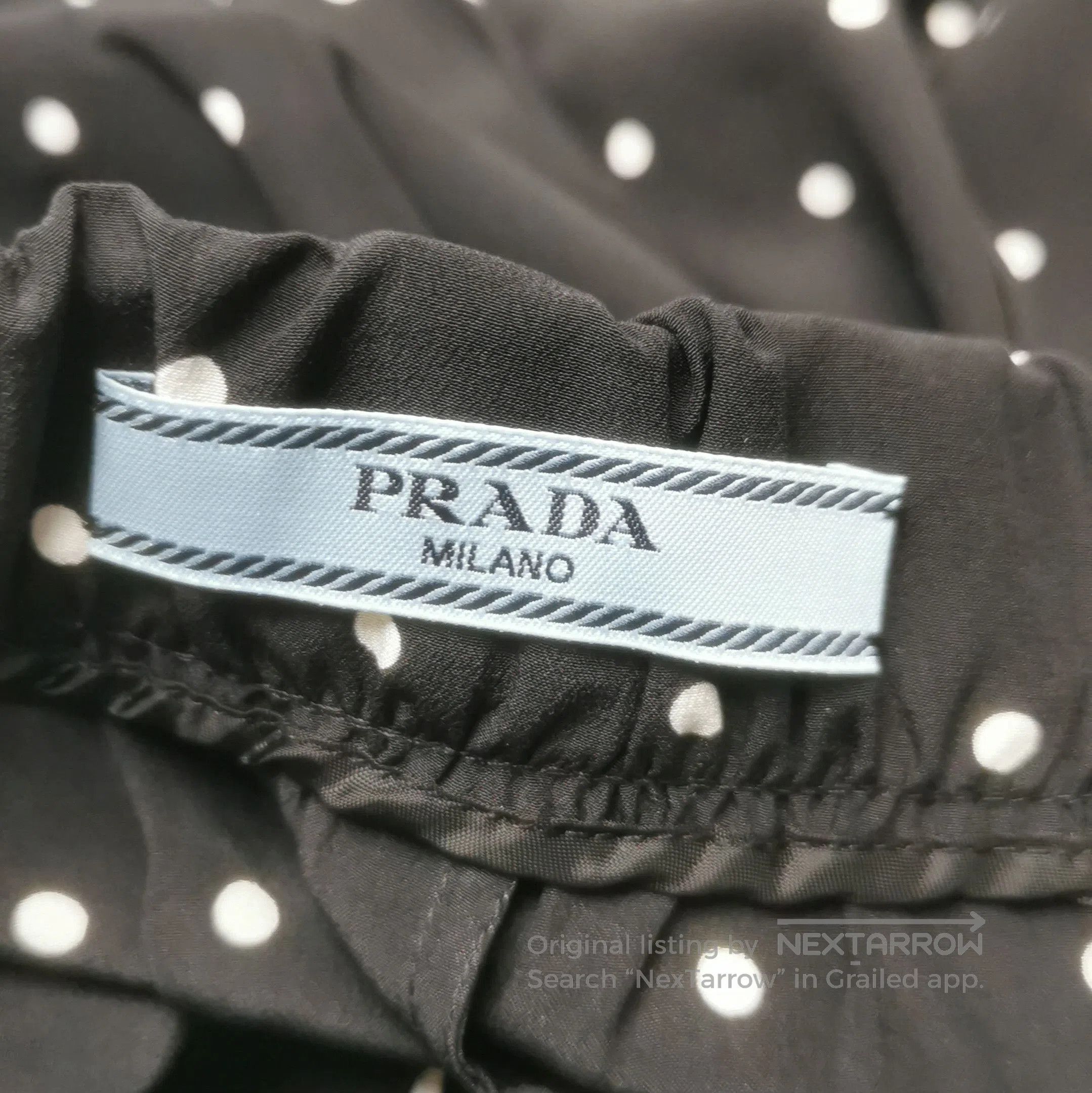 Prada Prada Polka Dot Silk Trousers in Size 38 . Size 37" - 4 Thumbnail