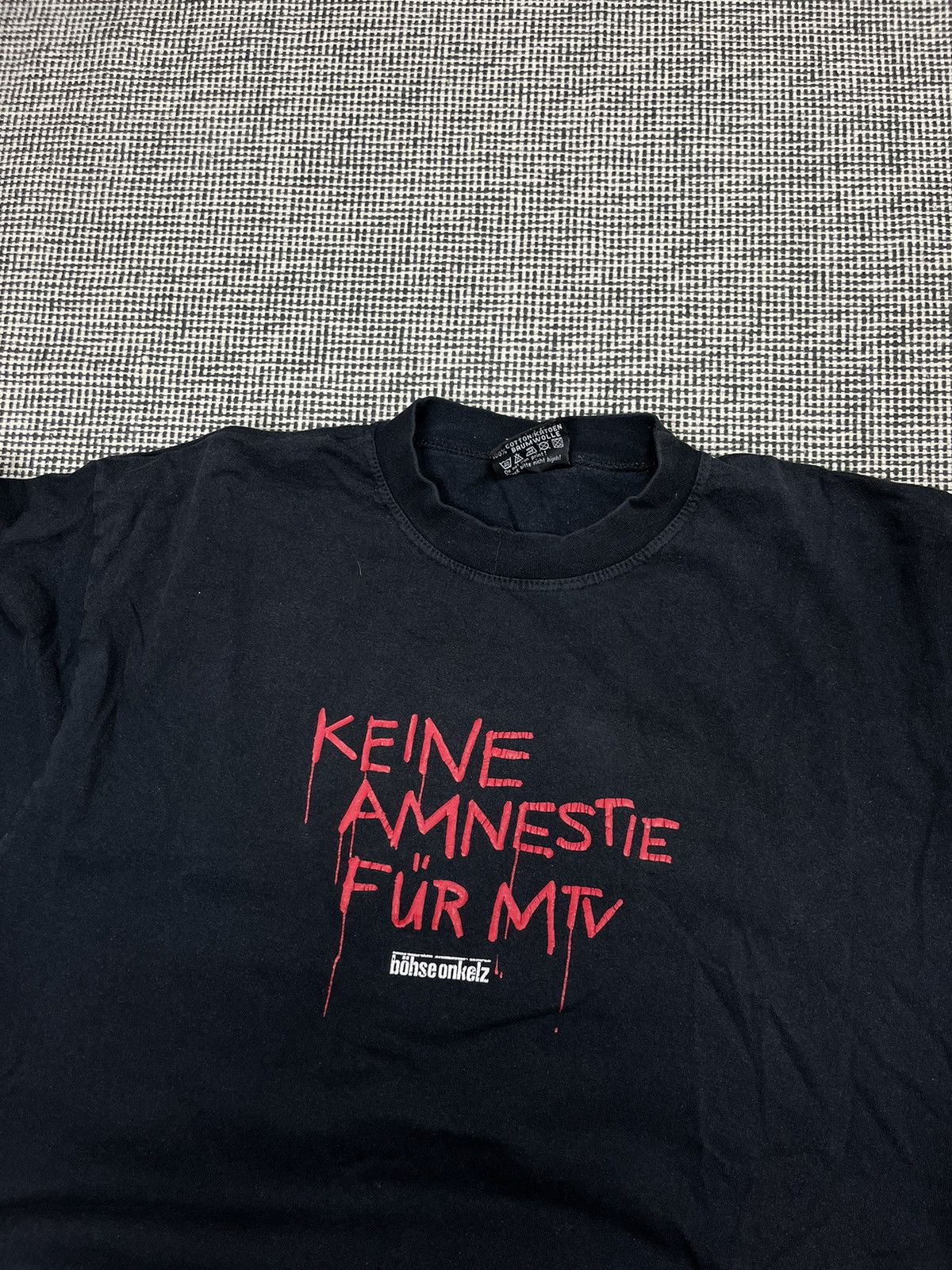 Band Tees × Vintage y2k vintage bohse onkelz keine amnestie fur mtv band tee Size US XL / EU 56 / 4 - 3 Thumbnail