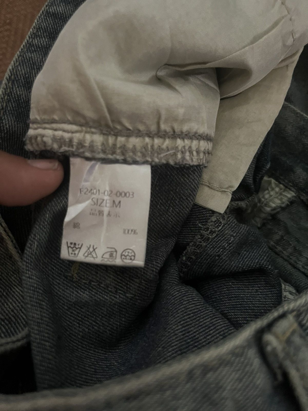 Japanese Brand Crazy Rare Followin Seoul Rusty mud Baggy Cargo Denim Pants Size 26" / US 2 / IT 38 - 4 Thumbnail