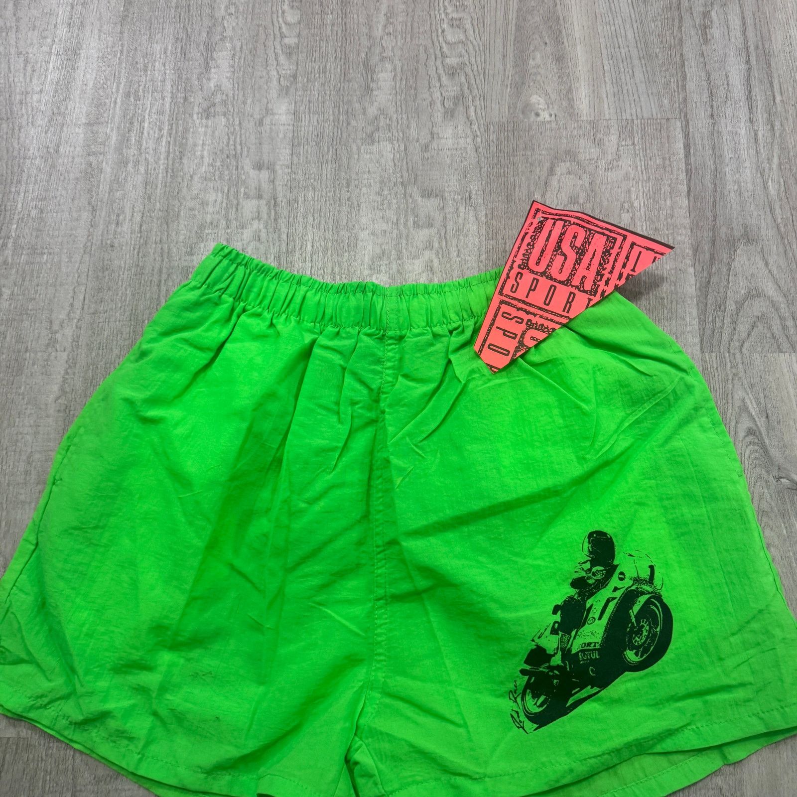 Vintage NEW Vintage USA Sport Surf Shorts Small Green 80s Jet Ski Size US 26 / EU 42 - 2 Thumbnail