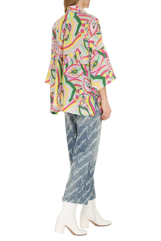 Dolce & Gabbana o1y0925 Patterned Shirt in Multicolor Size M / US 6-8 / IT 42-44 - 4 Thumbnail