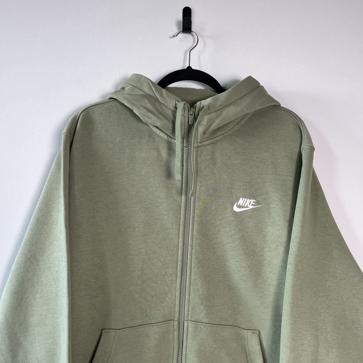 Nike Nike Full Zip Hoodie Green Minimal Streetwear Jacket Swoosh Size US L / EU 52-54 / 3 - 4 Thumbnail