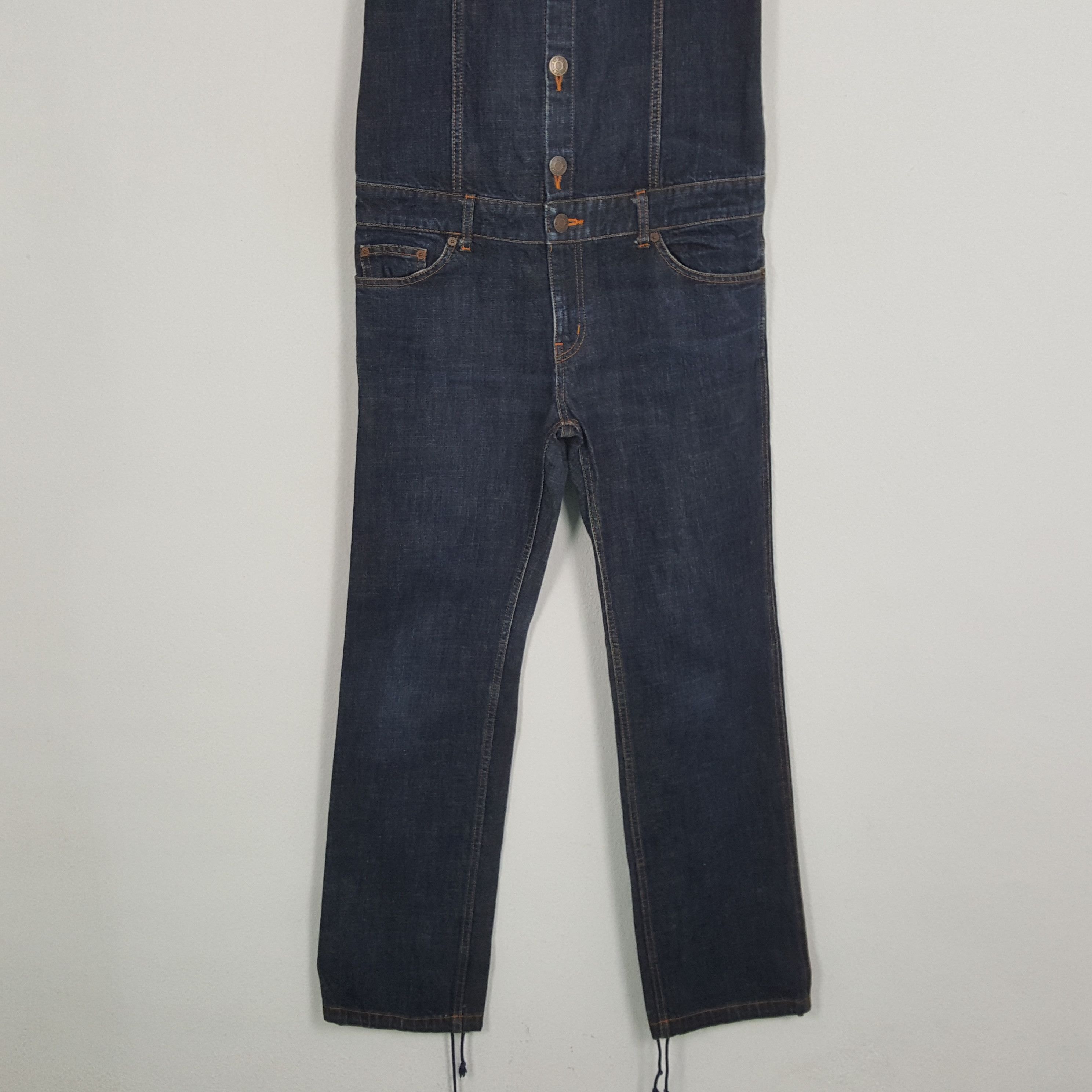 Vintage X-GIRL Japanese Streetwear Fashion Style Overall Jeans Size 36" / US 14 / IT 50 - 3 Thumbnail