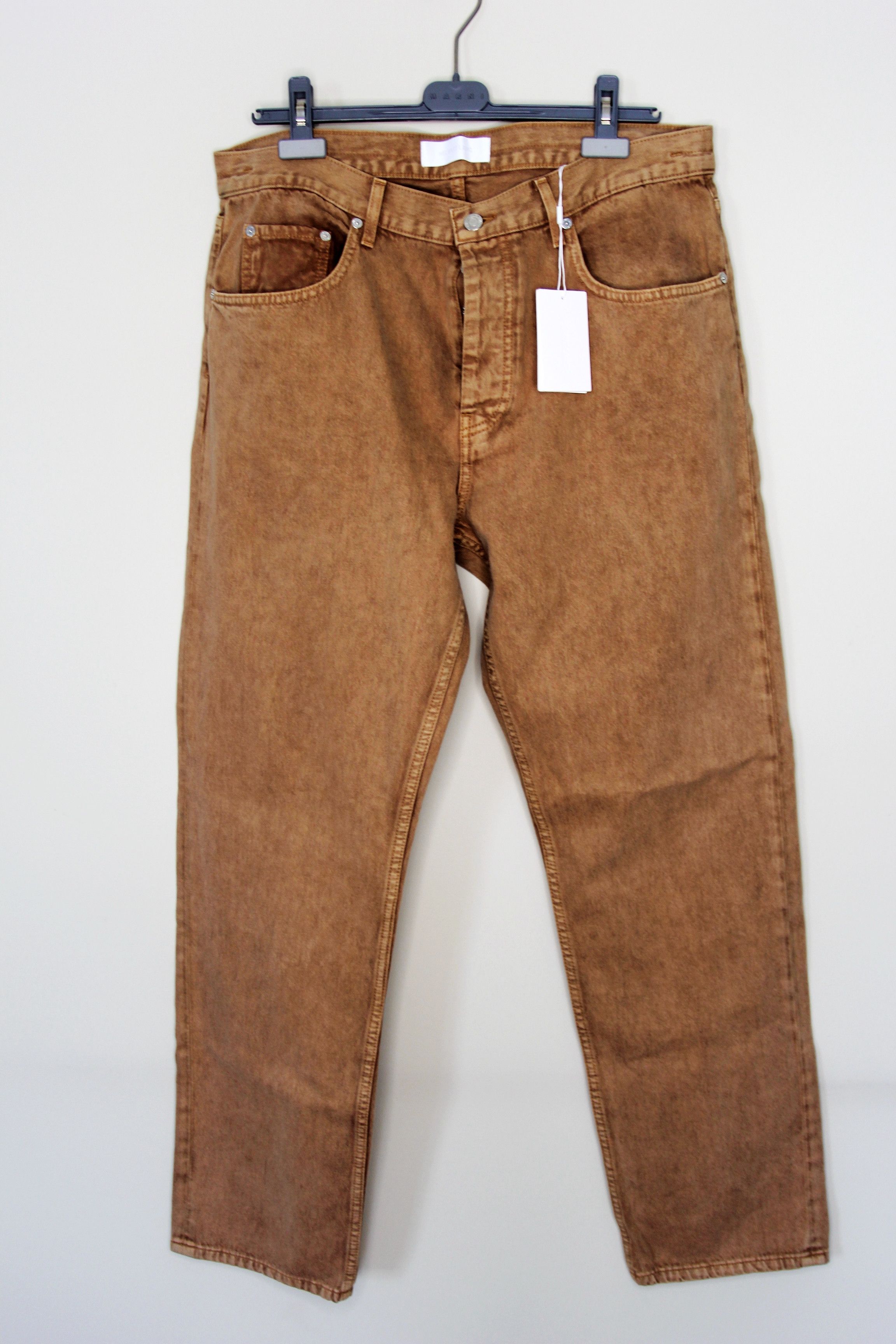 Helmut Lang BNWT AW23 HELMUT LANG BROWN 98 CLASSIC CUT JEANS 36 Size US 36 / EU 52 - 2 Thumbnail