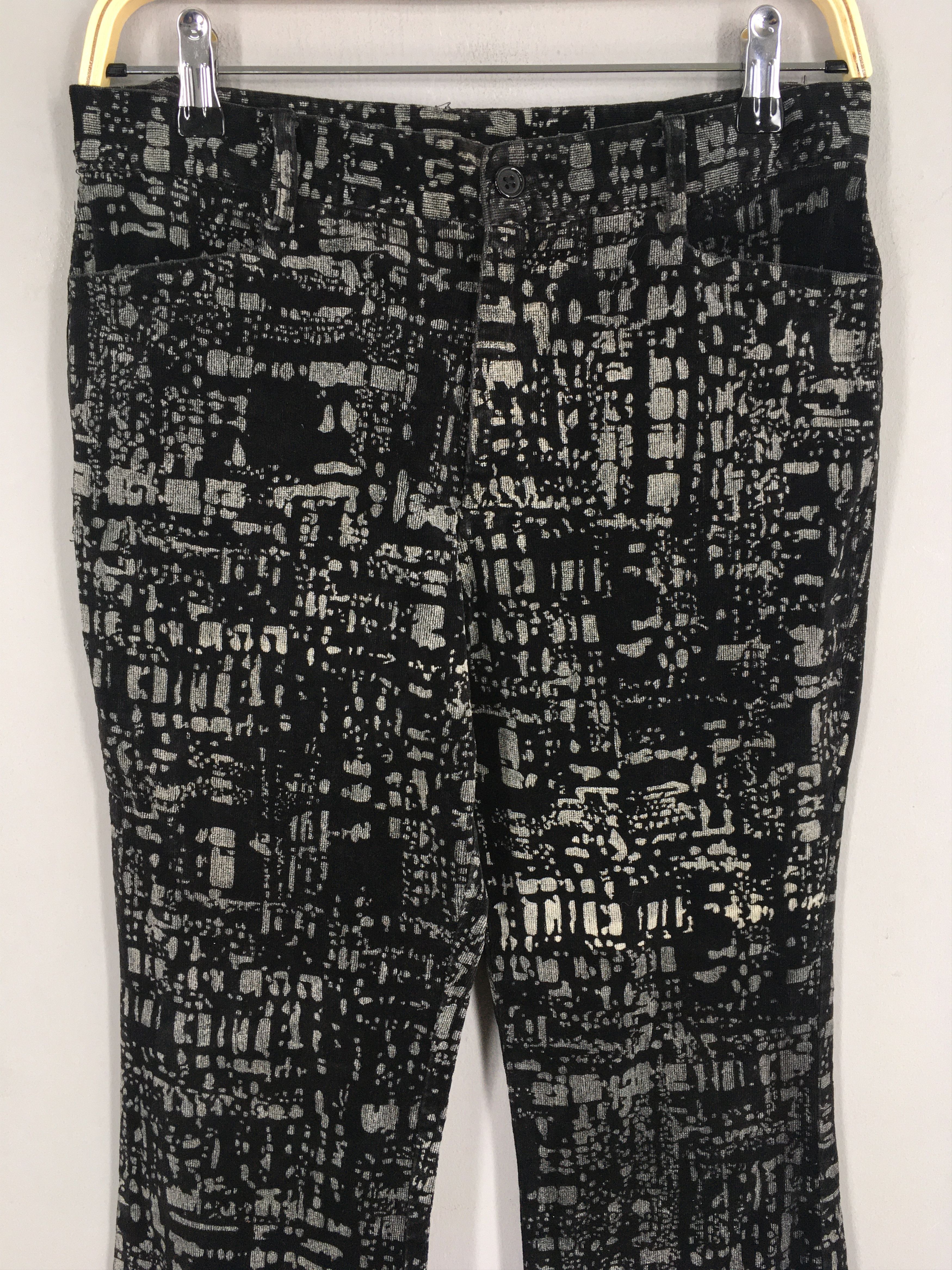 Tornado Mart Size 28x29 Saint & Martin Flared Pants Overprinted Abstract Size US 28 / EU 44 - 2 Thumbnail