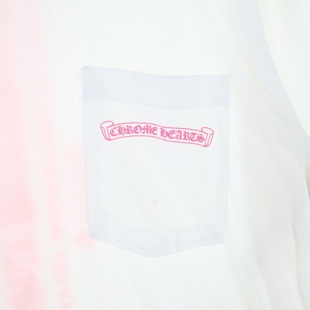 Chrome Hearts Chrome Hearts Neon Pink Stripe Logo Tee Size US M / EU 48-50 / 2 - 5 Thumbnail