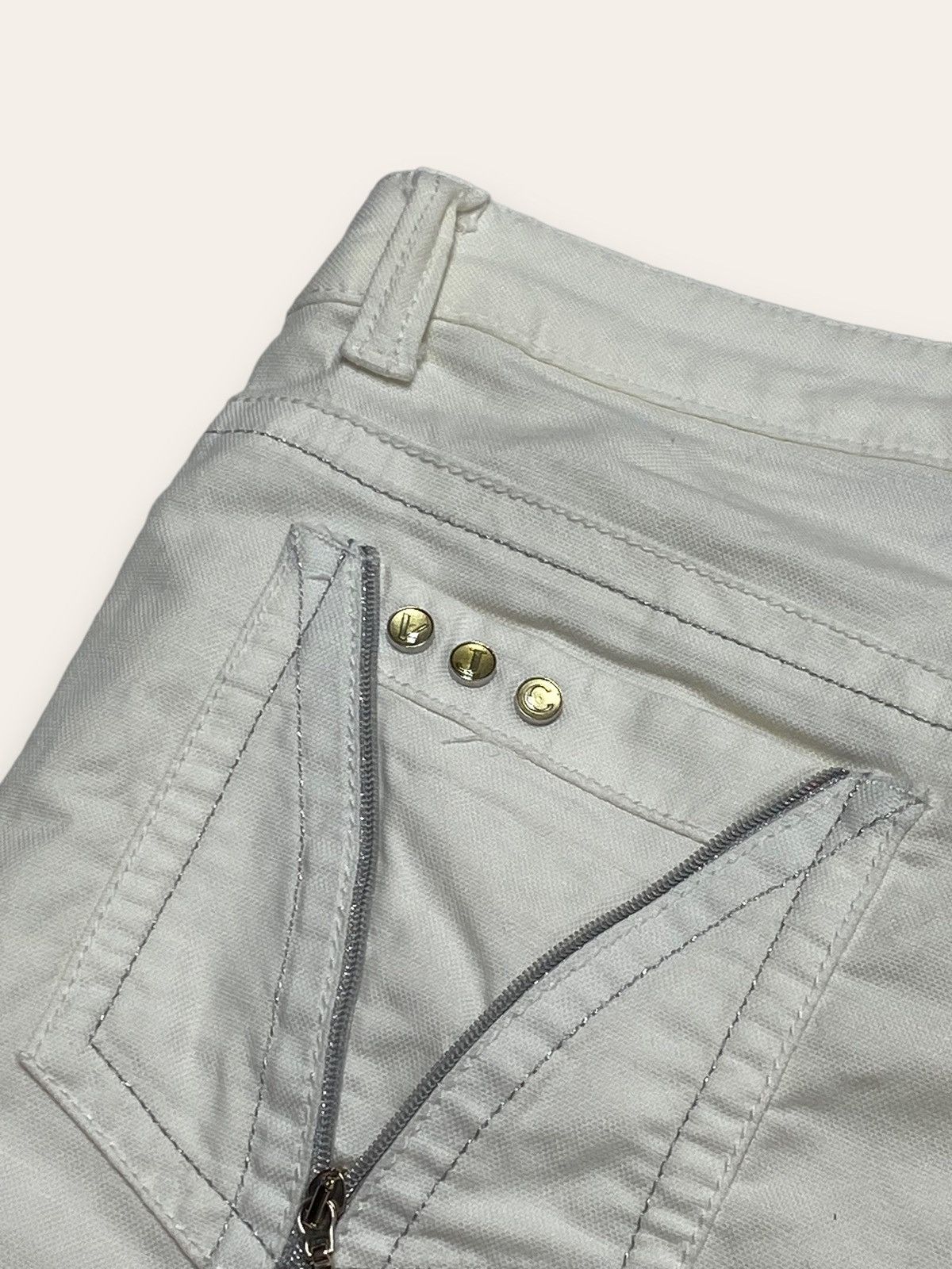 Versace Vintage VERSACE JEANS COUTURE White Denim Jeans Y2K Size US 30 / EU 46 - 14 Thumbnail