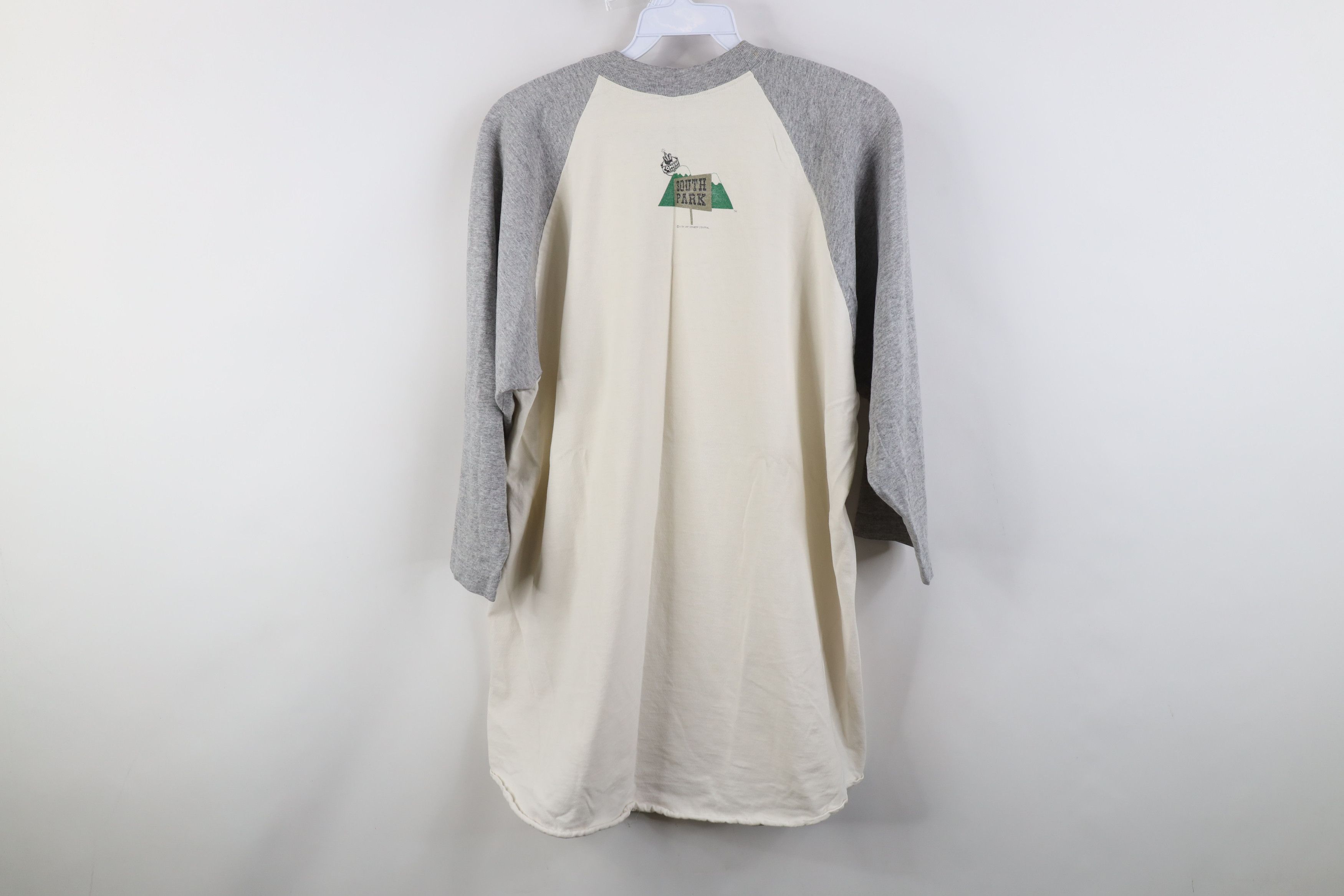 Vintage Vintage 90s South Park That Kicks Ass Raglan T-Shirt USA Size US XL / EU 56 / 4 - 12 Thumbnail
