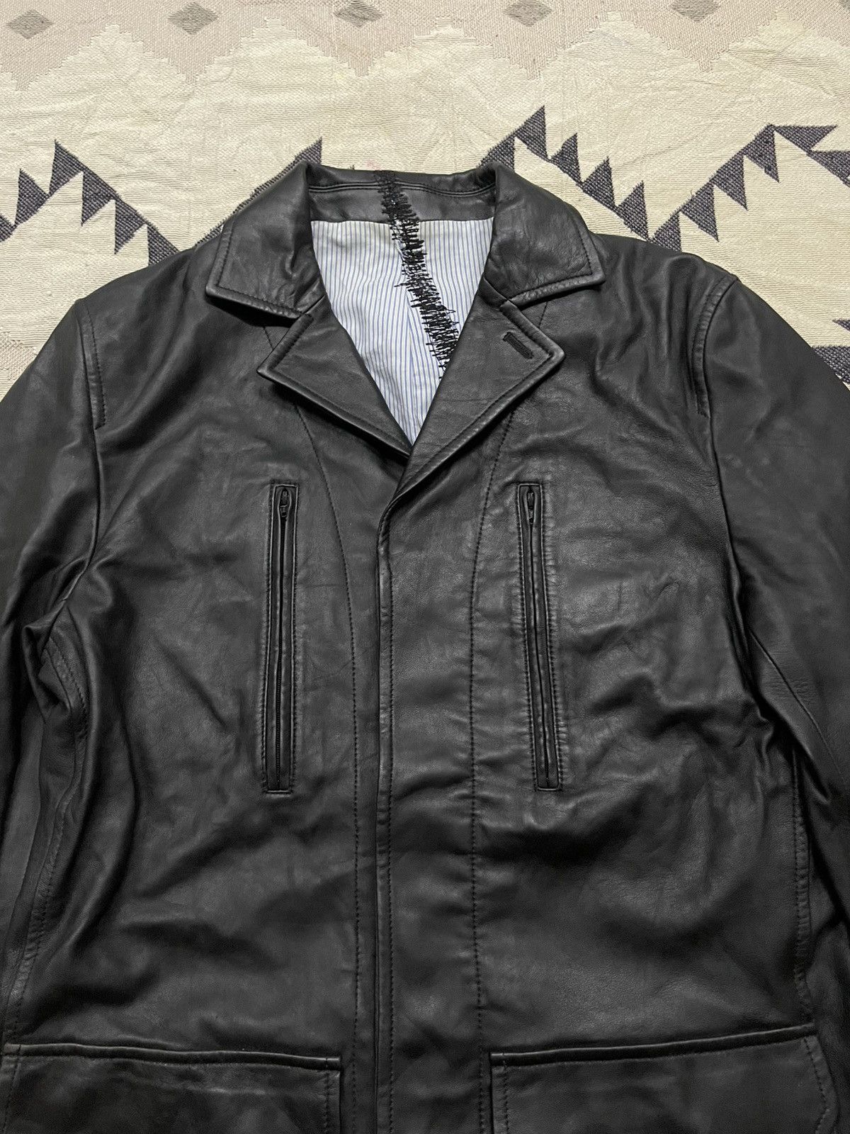 Junya Watanabe 90s JUNYA WATANABE COMME DES GARCONS LEATHER COAT Size US S / EU 44-46 / 1 - 5 Thumbnail