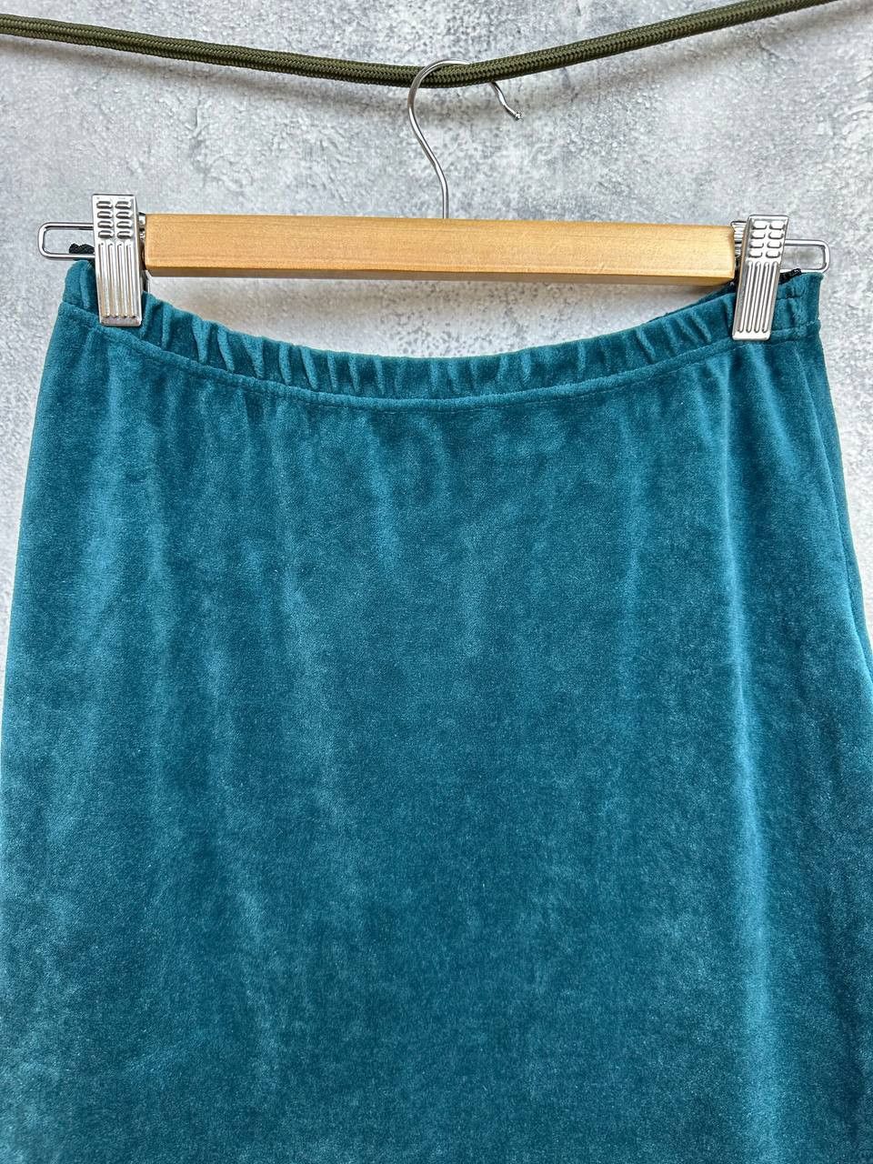 Gudrun Sjoden Gudrun Sjoden Velour Midi Skirt Green/Blue Women’s Size S Size 27" / US 4 / IT 40 - 4 Thumbnail