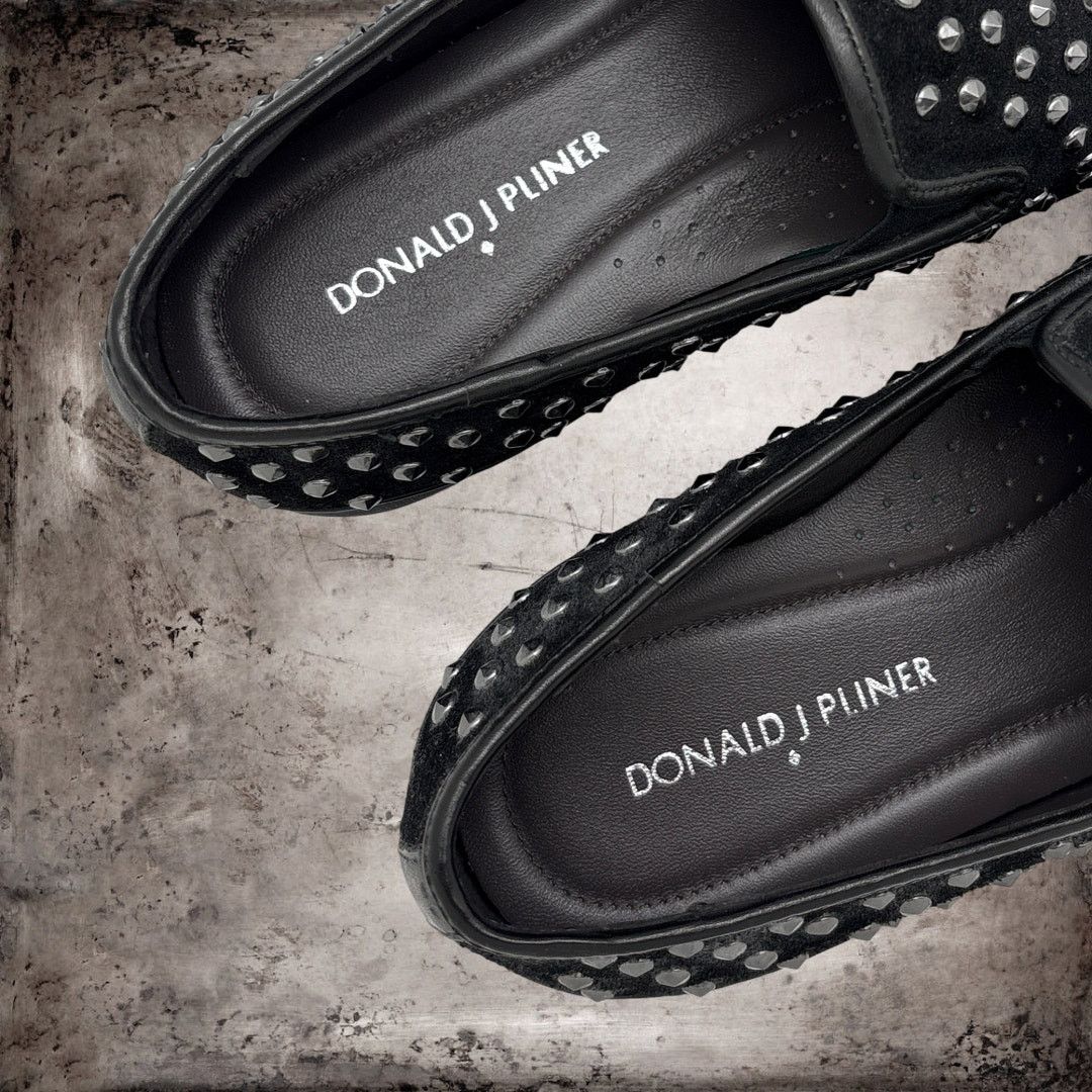 Donald Pliner DONALD J PLINER Mickey Black Studded Platform Loafers 8.5 M Size US 8.5 / IT 38.5 - 5 Thumbnail