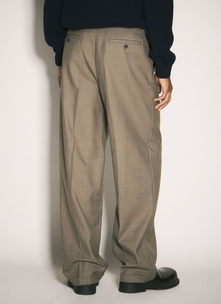 Saint Laurent Paris oc11z1225 796137 Pantalon Droit Taille in Grey Size US 34 / EU 50 - 3 Thumbnail