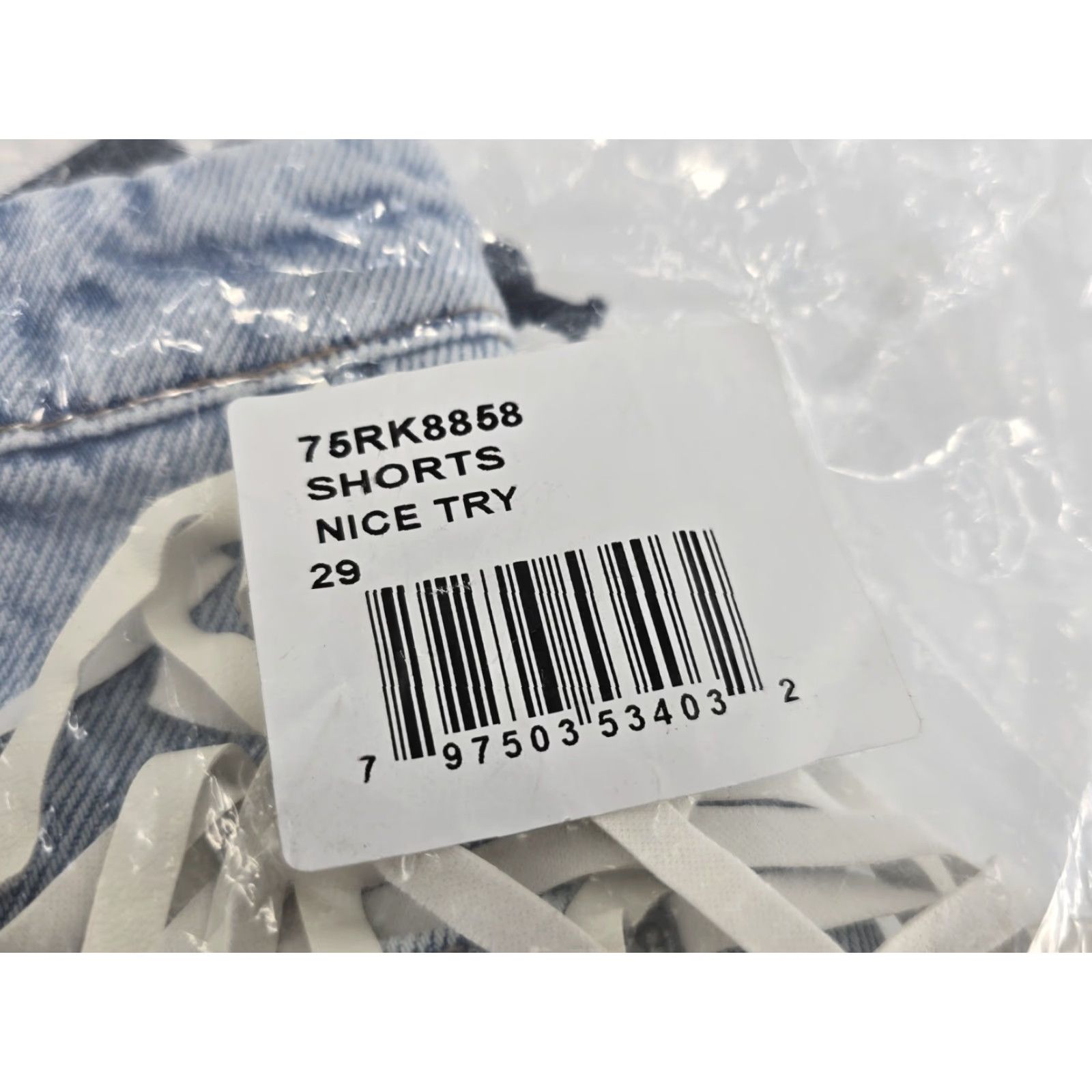 Vintage BLANKNYC Womens Hi Rise Five Pocket Vegan Leather Fringe Cut Off Shorts - 29 Blue NWT Size 29" - 7 Thumbnail