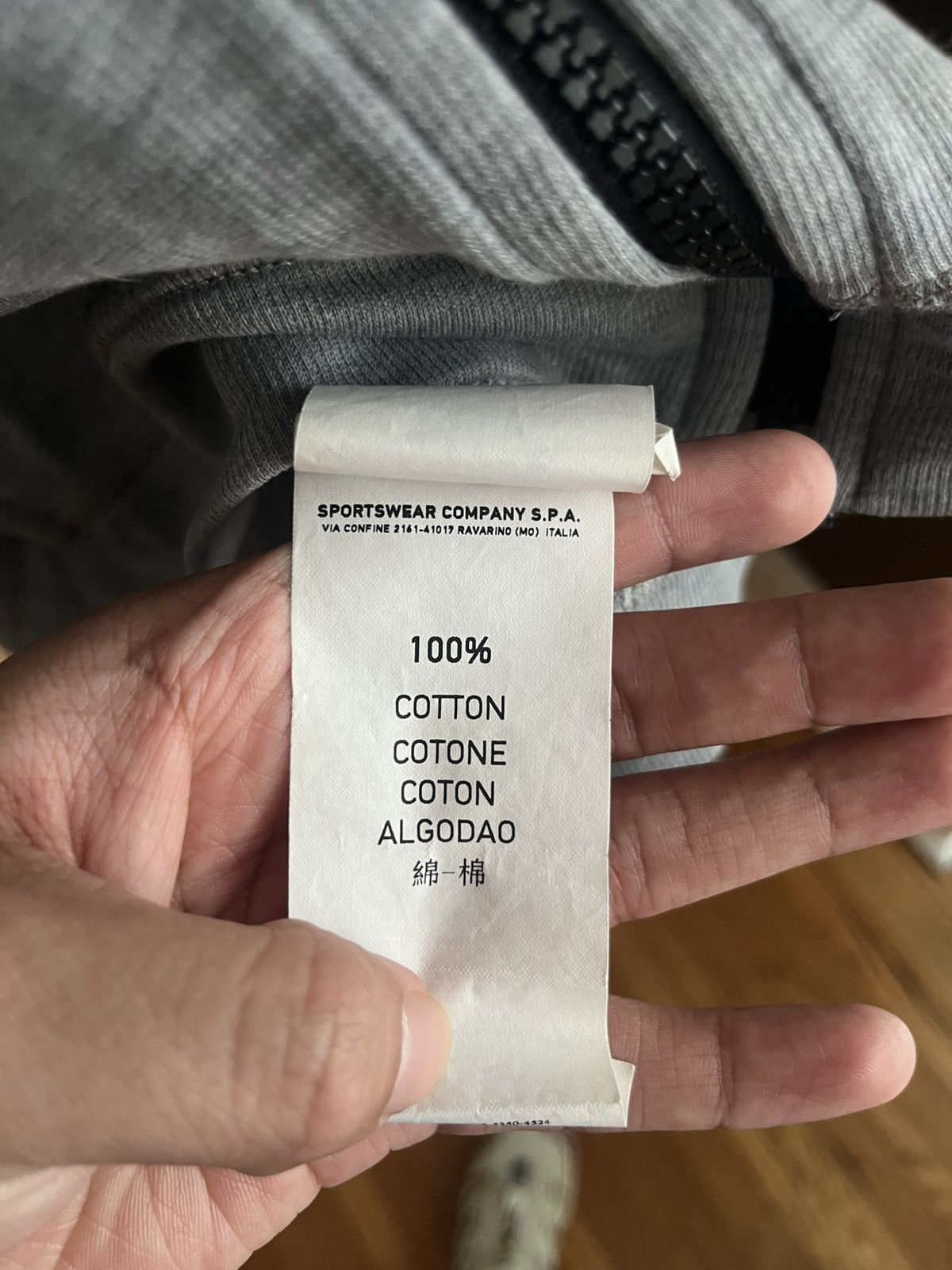 Stone Island Stone Island Grey Classic Zip-Up Hoodie Size US M / EU 48-50 / 2 - 7 Thumbnail