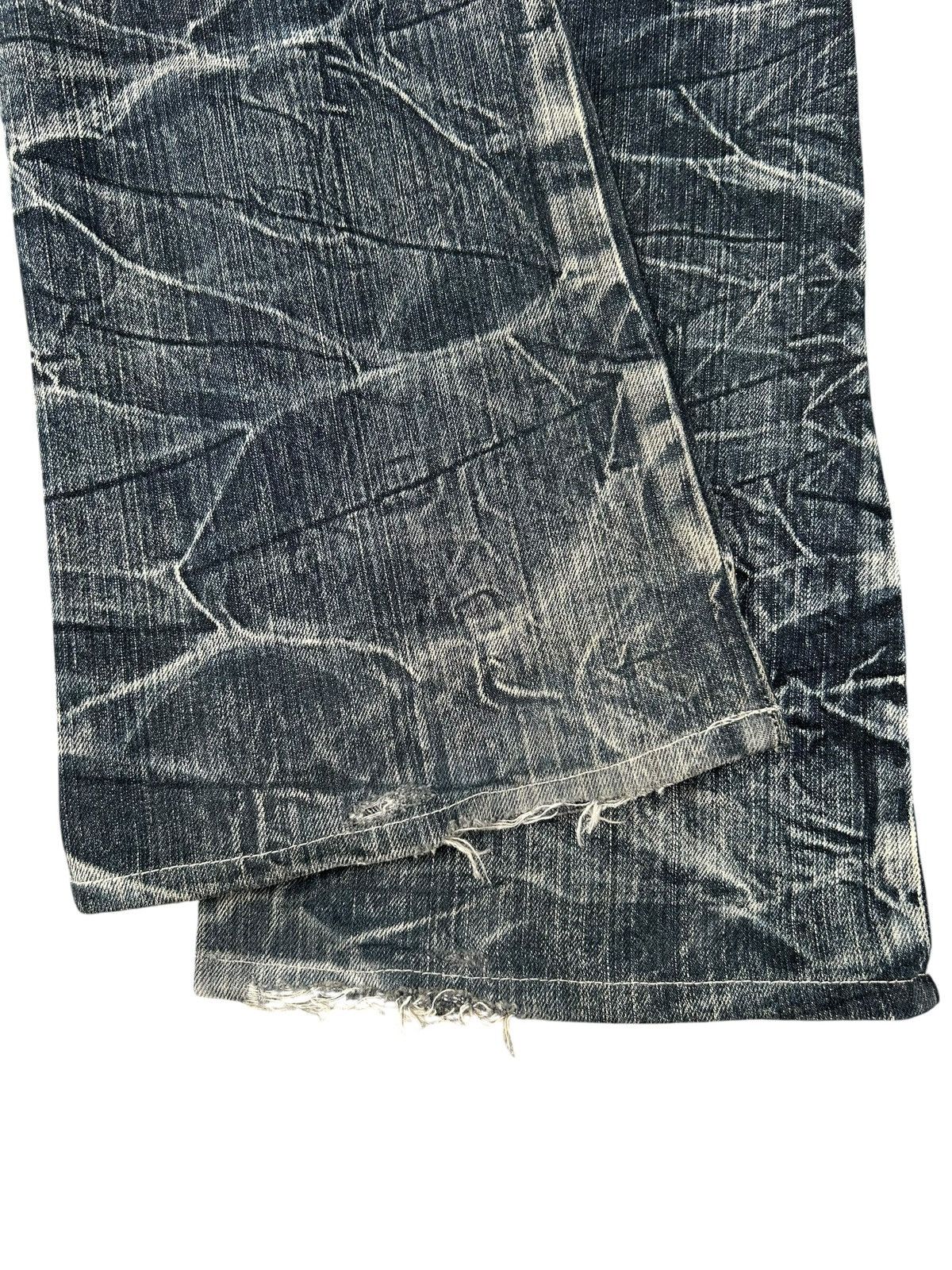 Seditionaries FLARE SKULL BLOW BY BLUE BUCKLE BACK PUNK DISTRESSED DENIM Size US 30 / EU 46 - 13 Thumbnail