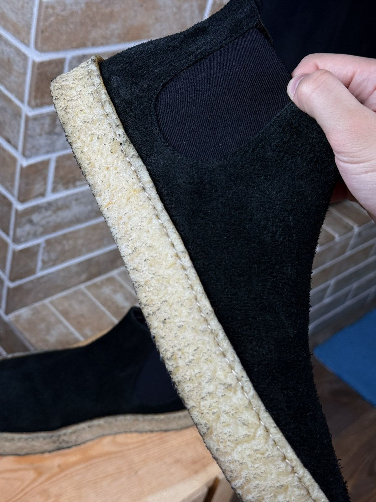 Marsell Marsell Black Suede Crepe Chelsea Beatle Boots Size US 9 / EU 42 - 9 Thumbnail