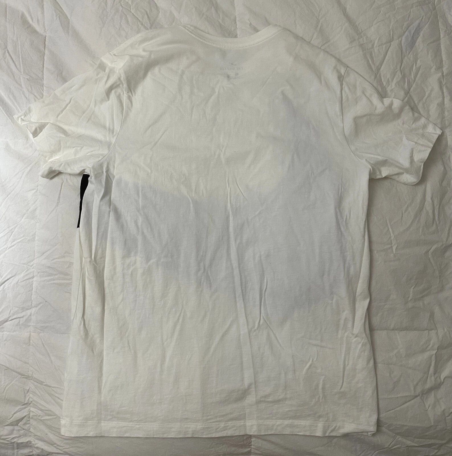 Nike NIKE BIG JUMBO GIANT SWOOSH T-SHIRT LARGE WHITE BLACK Size US XL / EU 56 / 4 - 2 Thumbnail