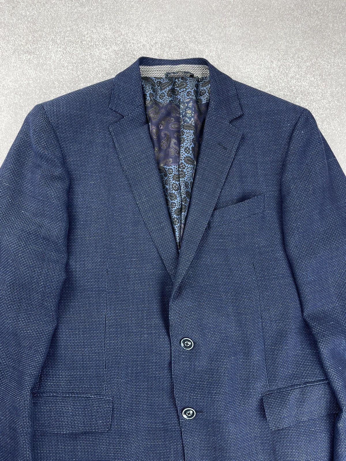 Etro Etro Blue Check Wool Blazer Size 54 Size 44R - 6 Thumbnail