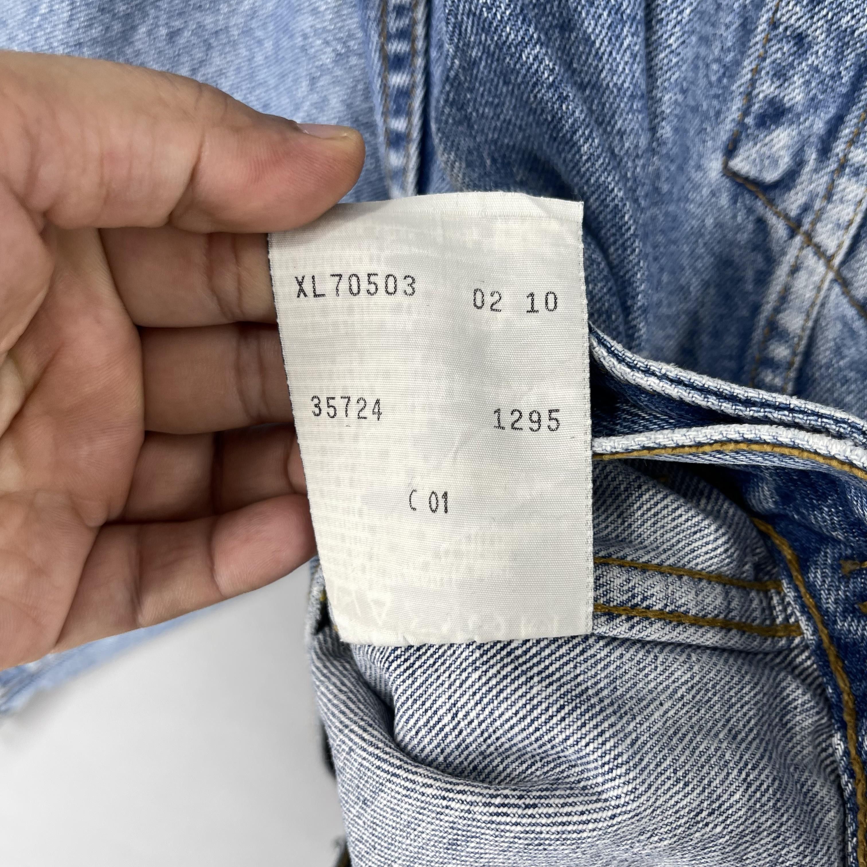 Levi's Vintage 90s LEVIS 70503 Denim Trucker Jacket Size US XL / EU 56 / 4 - 9 Thumbnail