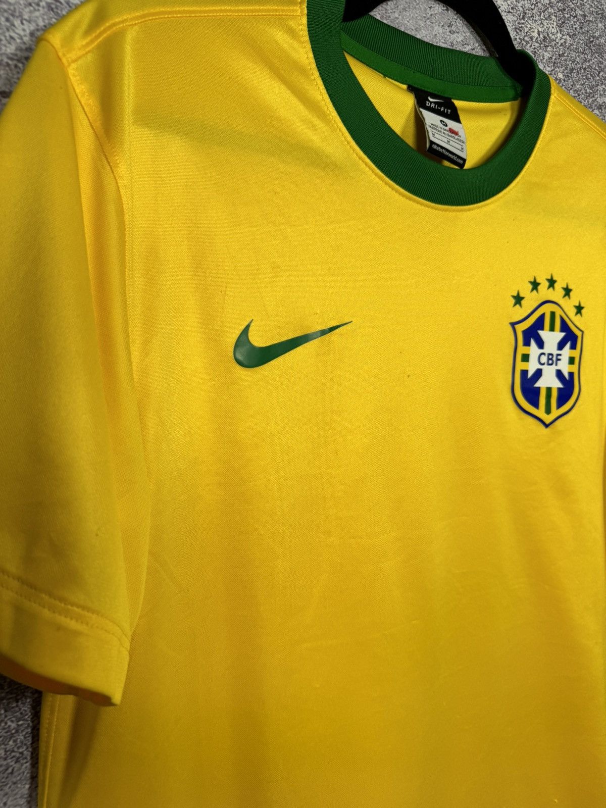 Nike Brazil National Team 2014 Nike Home Soccer Jersey Blokcore Size US M / EU 48-50 / 2 - 5 Thumbnail