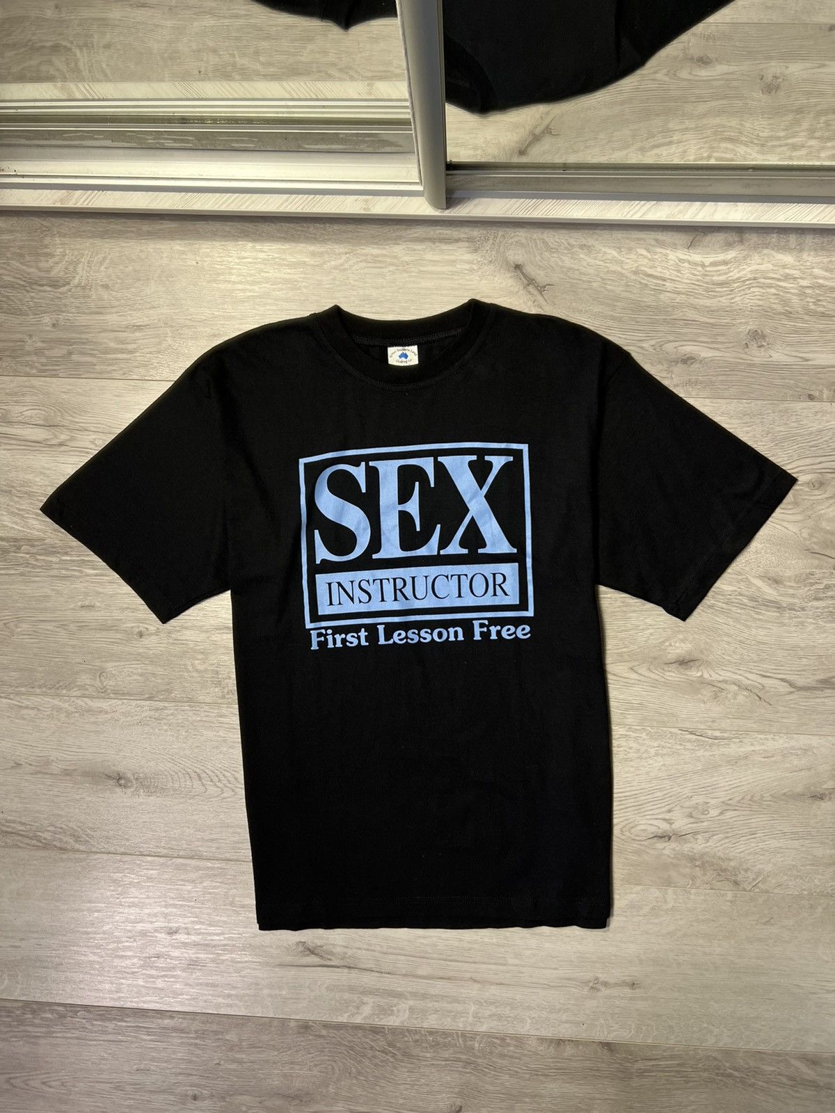 Vintage Rare Sex Instructor First Lessons Free Big Logo T-Shirt | Grailed