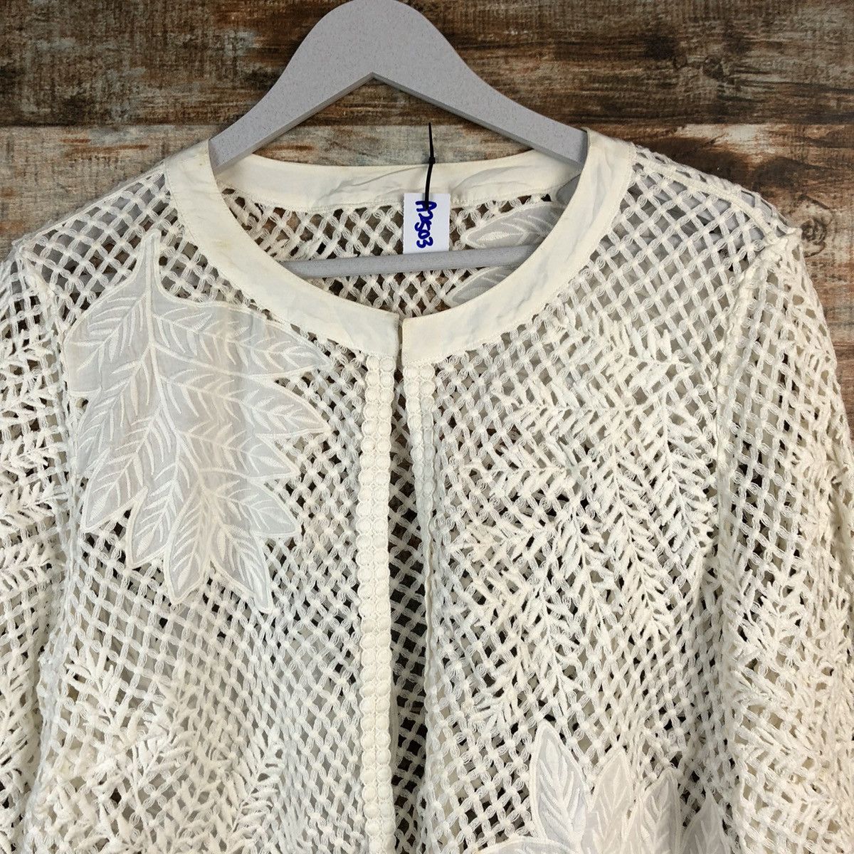 Hiroko Koshino Homme Hiroko Bis Hiroko Koshino crochet meshnet Knitwear #A2503 Size S / US 4 / IT 40 - 5 Thumbnail