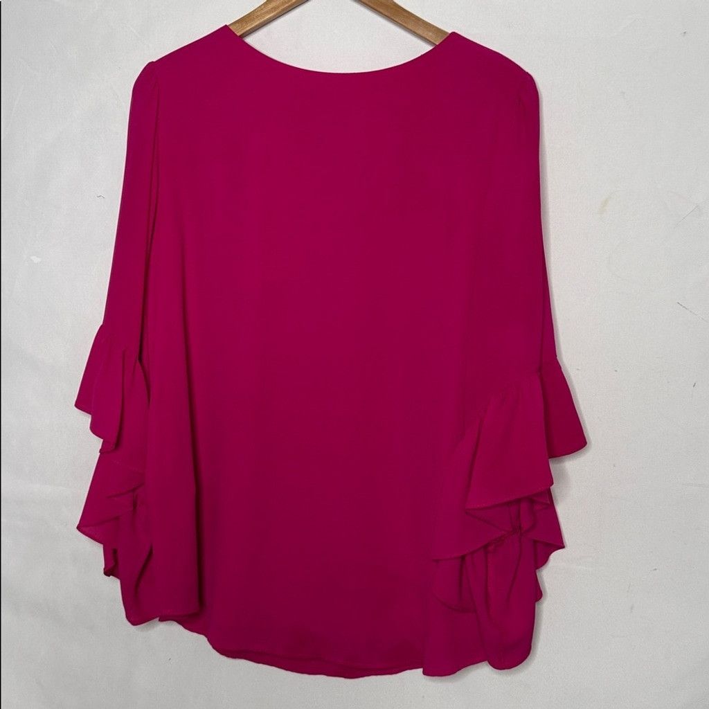 Joseph Ribkoff Joesph Ribkoff pink bell waterfall sleeves tunic blouse 12 Size L / US 10 / IT 46 - 5 Thumbnail