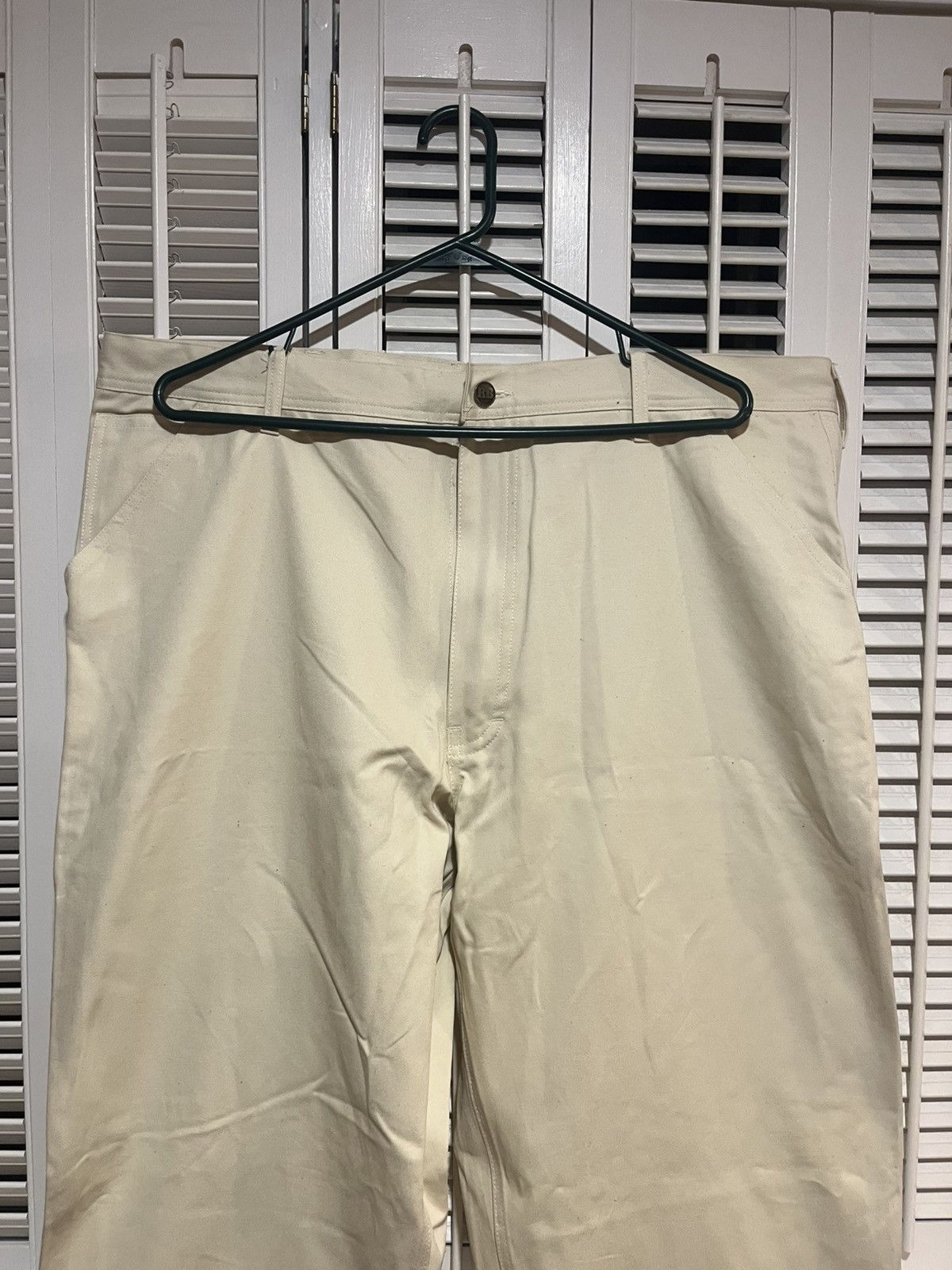 Vintage 90s Rugged Blue Canvas Utility Pants / 42x32 Size US 42 / EU 58 - 4 Thumbnail