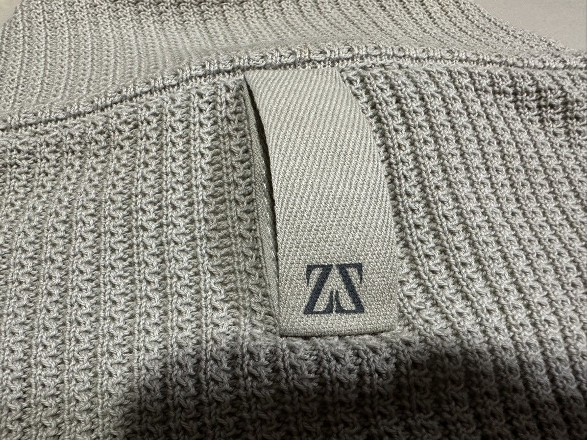 Designer × Ermenegildo Zegna 🔥Vintage Zegna Sport Ribbed Knit Double Layer Polo Ls Shirt Size US M / EU 48-50 / 2 - 10 Thumbnail