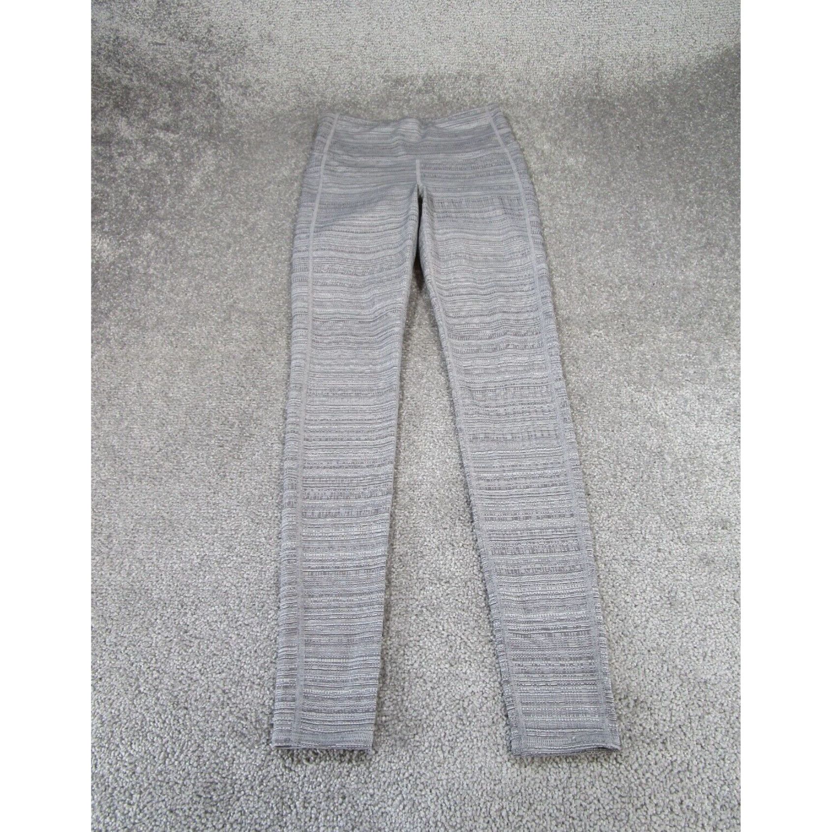 Athleta Athleta Womens Xs Chaturanga Jacquard Gray Stretch Yoga Leggings Size 26" / US 2 / IT 38 - 1 Thumbnail