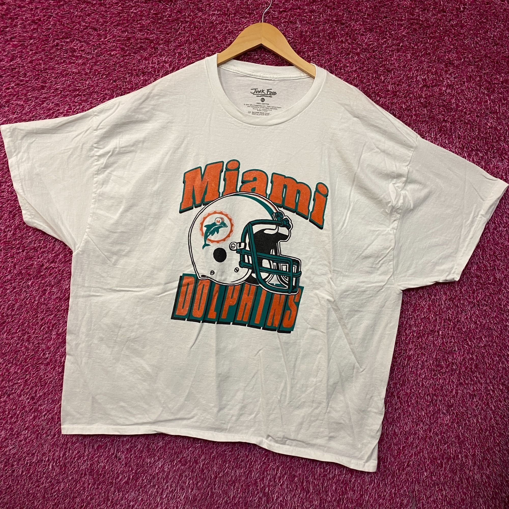 Junk Food Junk Food NFL Miami Dolphins Throwback Helmet Logo T- Shirt Size US XXL / EU 58 / 5 - 3 Thumbnail