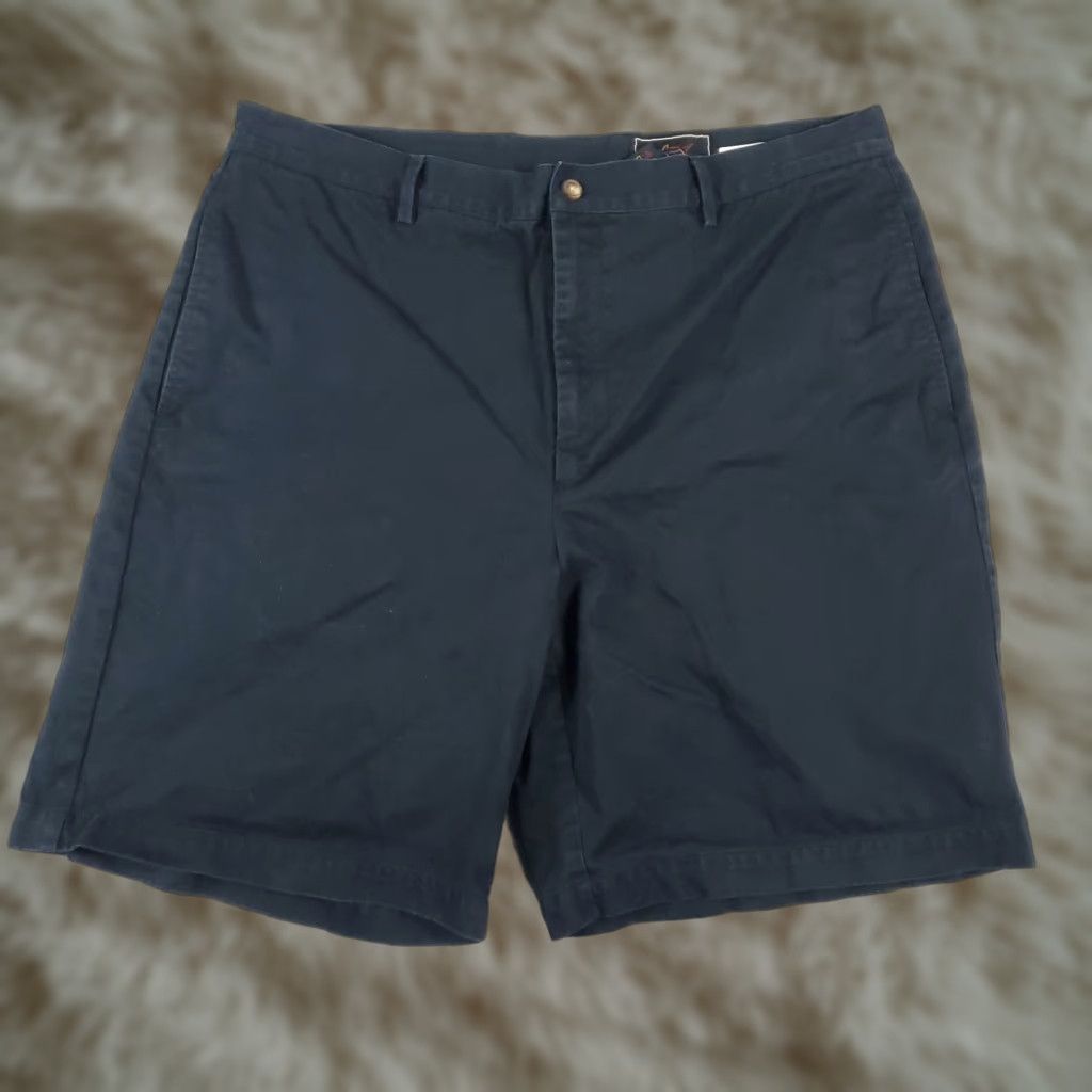 Vintage Greg Norman Men's Chino Shorts Size 34 Blue Flat Front Pockets Casual Classic Size US 34 / EU 50 - 1 Thumbnail