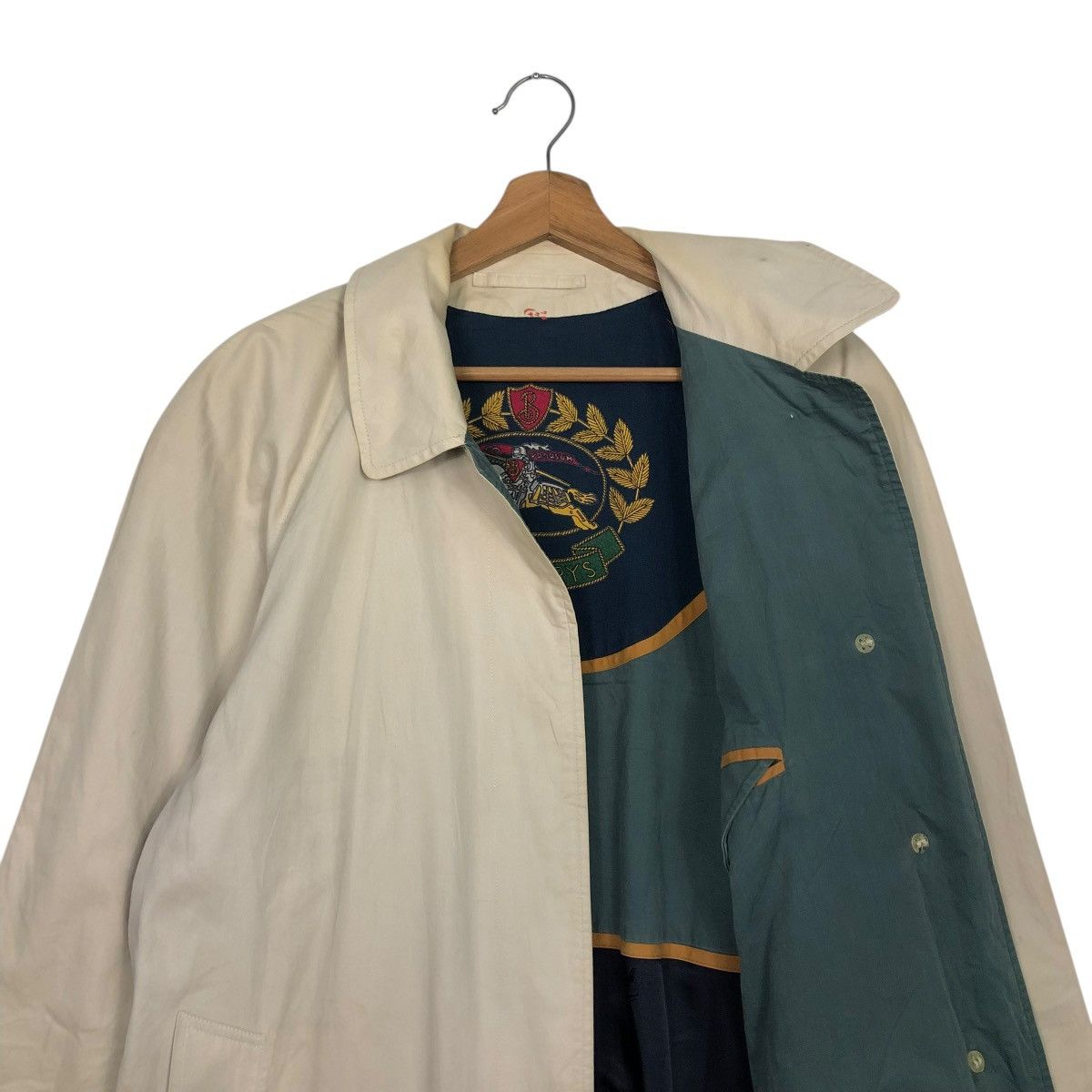 Burberry 🔥VINTAGE LONG TRENCH COATS JACKET BURBERRYS MADE IN ENGLAND Size US M / EU 48-50 / 2 - 13 Thumbnail