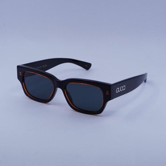 Gucci Gucci GG1794S 003 Sunglasses Transparent Orange/Black Square Size ONE SIZE - 5 Thumbnail