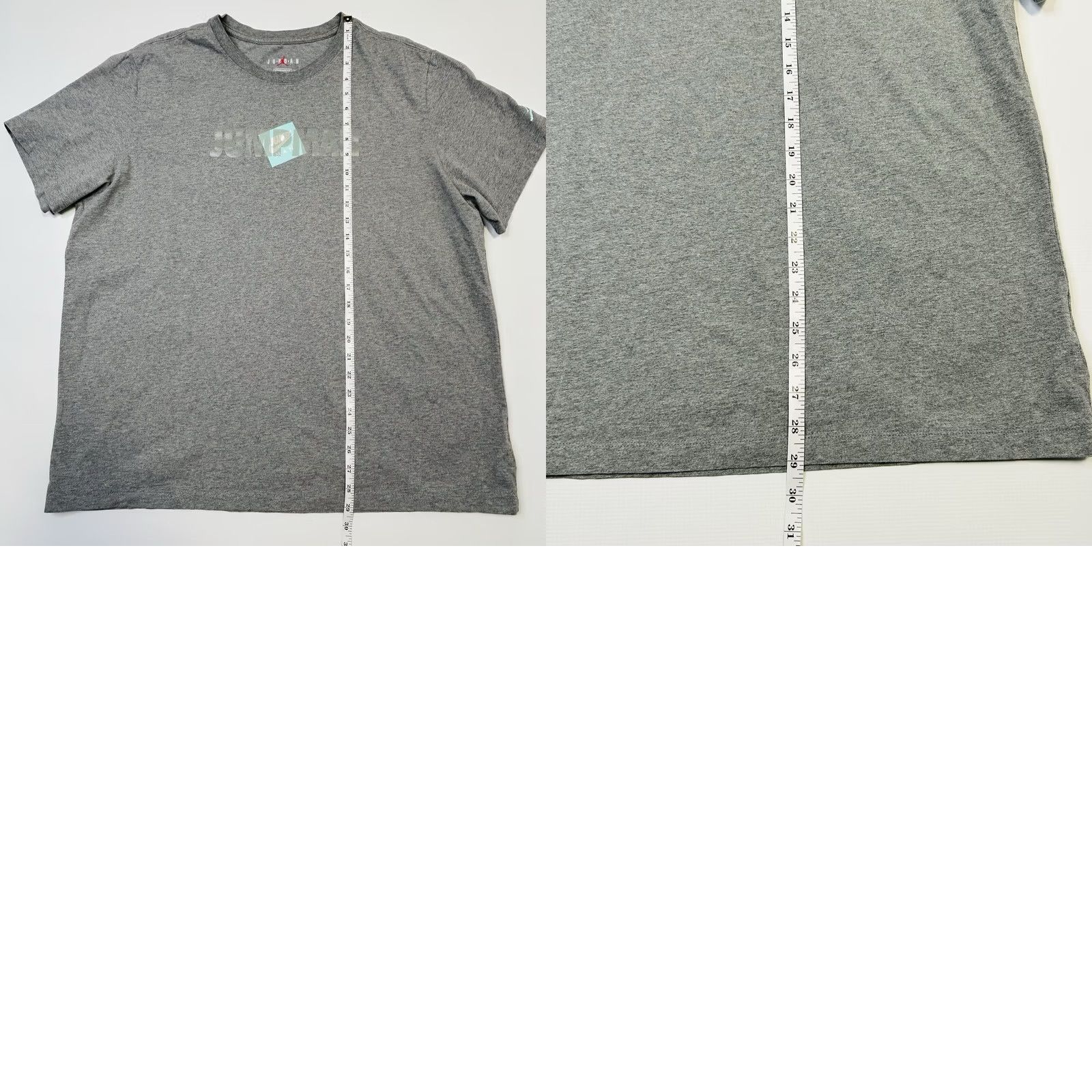 Nike Nike Air Jordan Jumpman Logo T Shirt Mens XXL Gray CV3405 Size US XXL / EU 58 / 5 - 8 Thumbnail