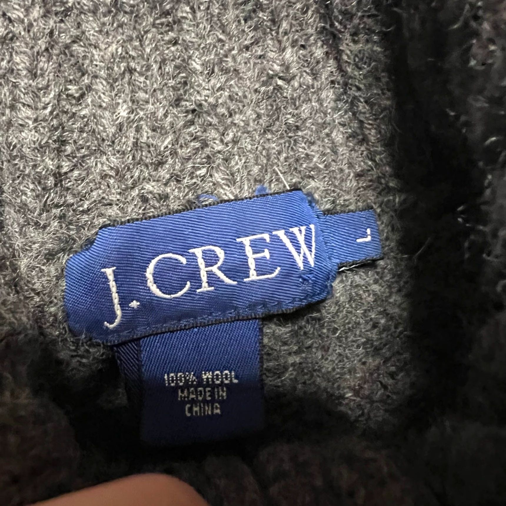 J.Crew J.Crew Sweater Mens L 100% Wool Gray & Red Fair Isle 1/4 Zip Pullover Men Size US L / EU 52-54 / 3 - 6 Thumbnail